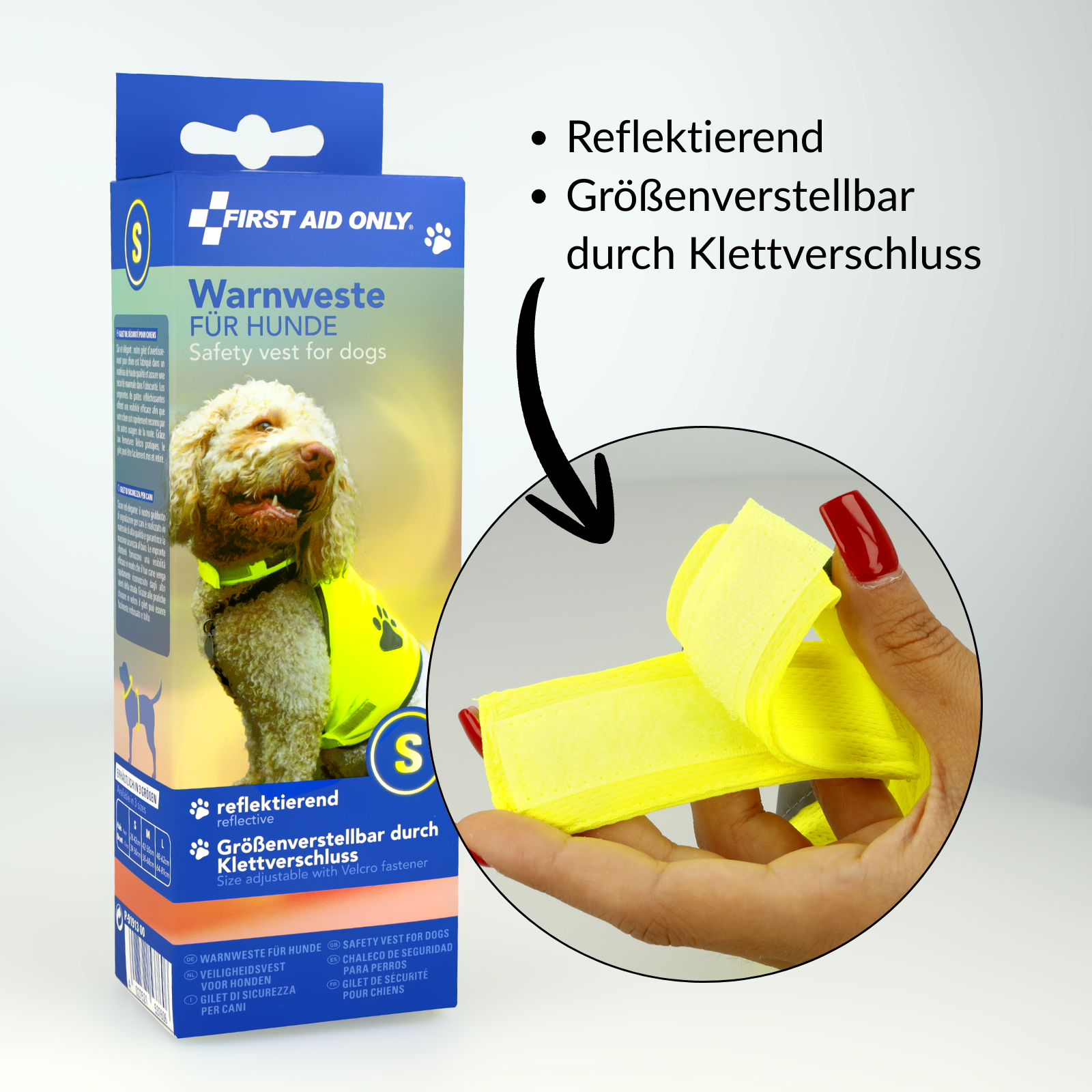 Hundewarnweste Gelb Größe S