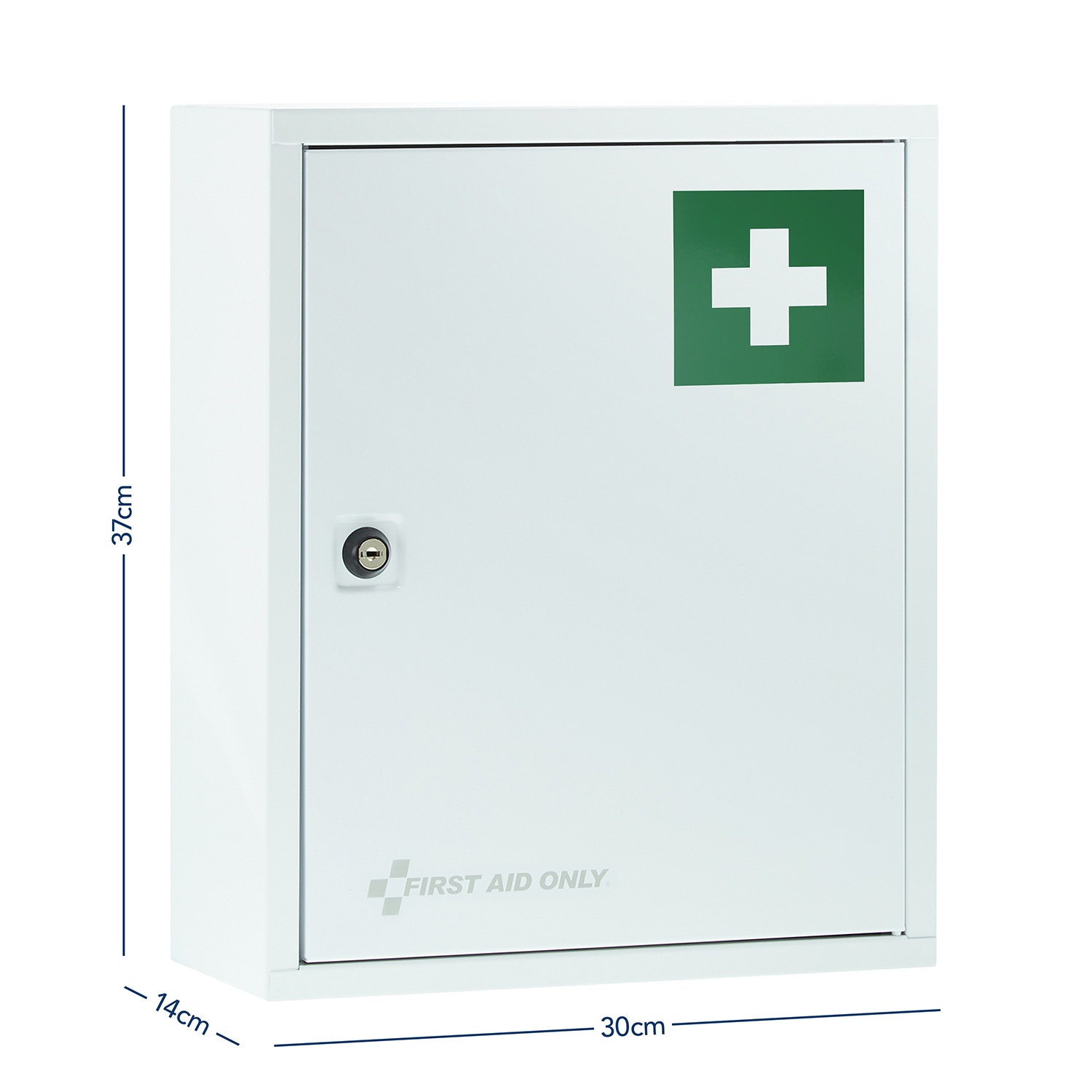 Medizinschrank Weiß mit 2 Fächern