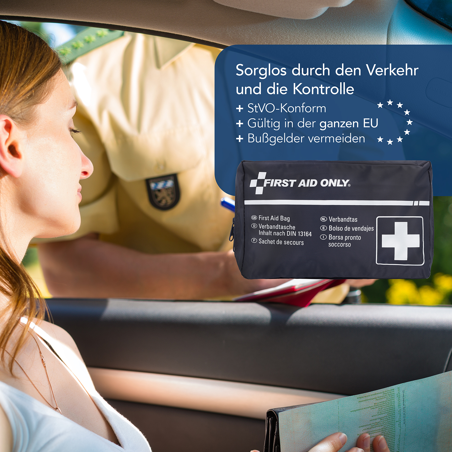 Verbandtasche DIN 13164 für Kfz (2er-Set)