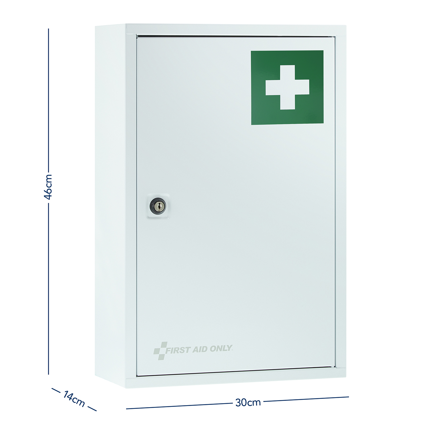Verbandschrank DIN 13169 Weiß mit 3 Fächern