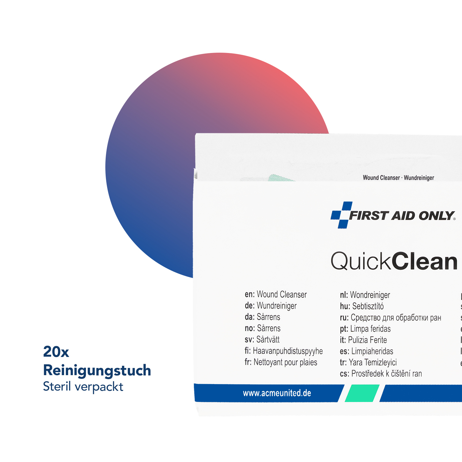 QuickClean sterile Wundreinigungstücker 20 Stück