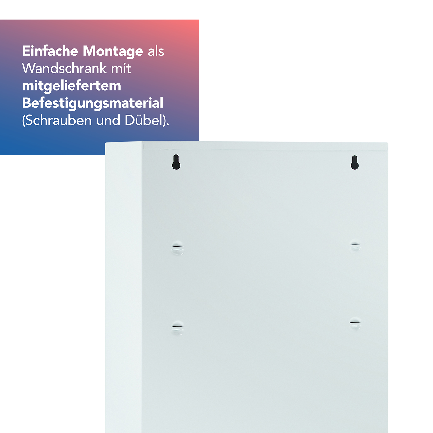 Medizinschrank Weiß mit 3 Fächern