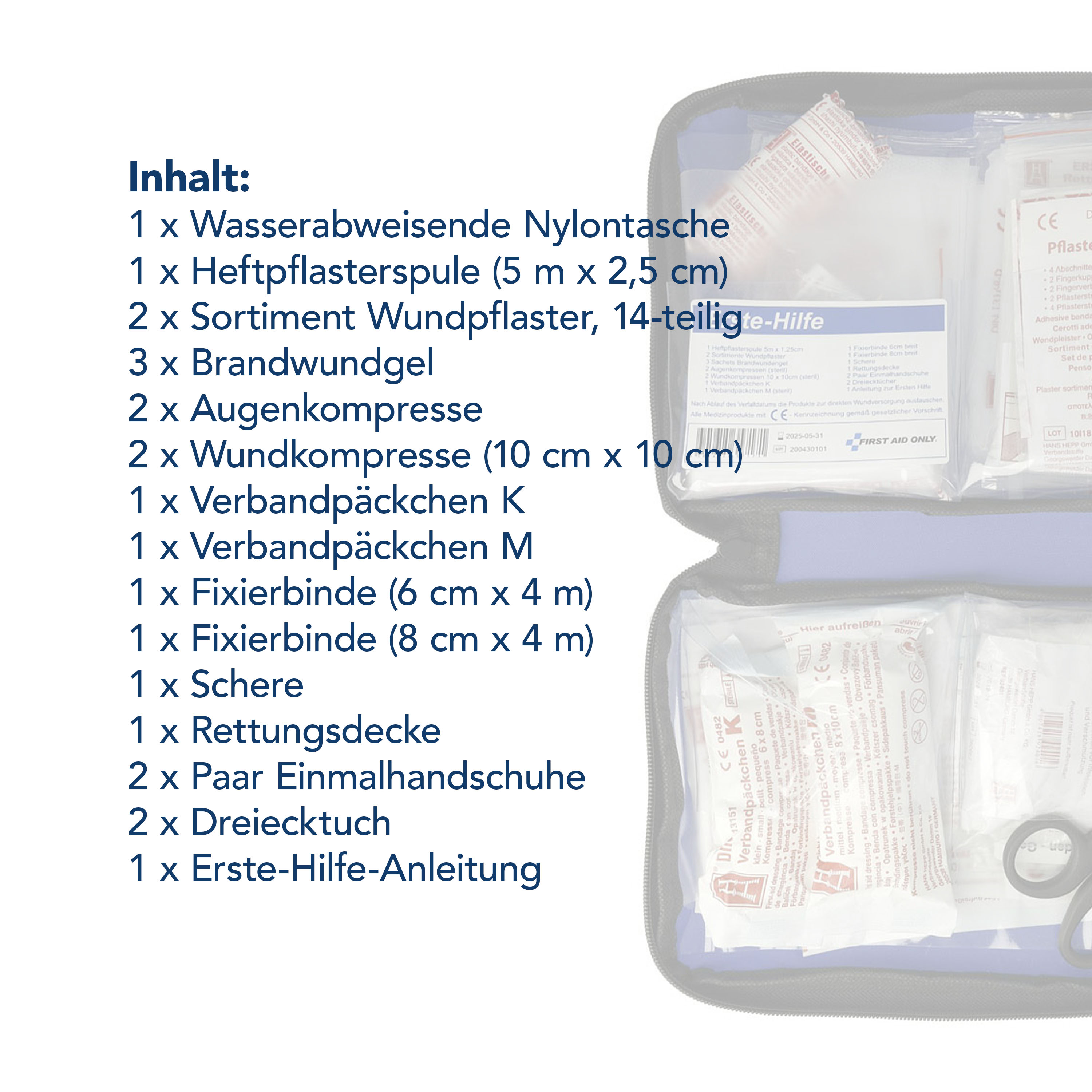 Verbandtasche 50-teilig