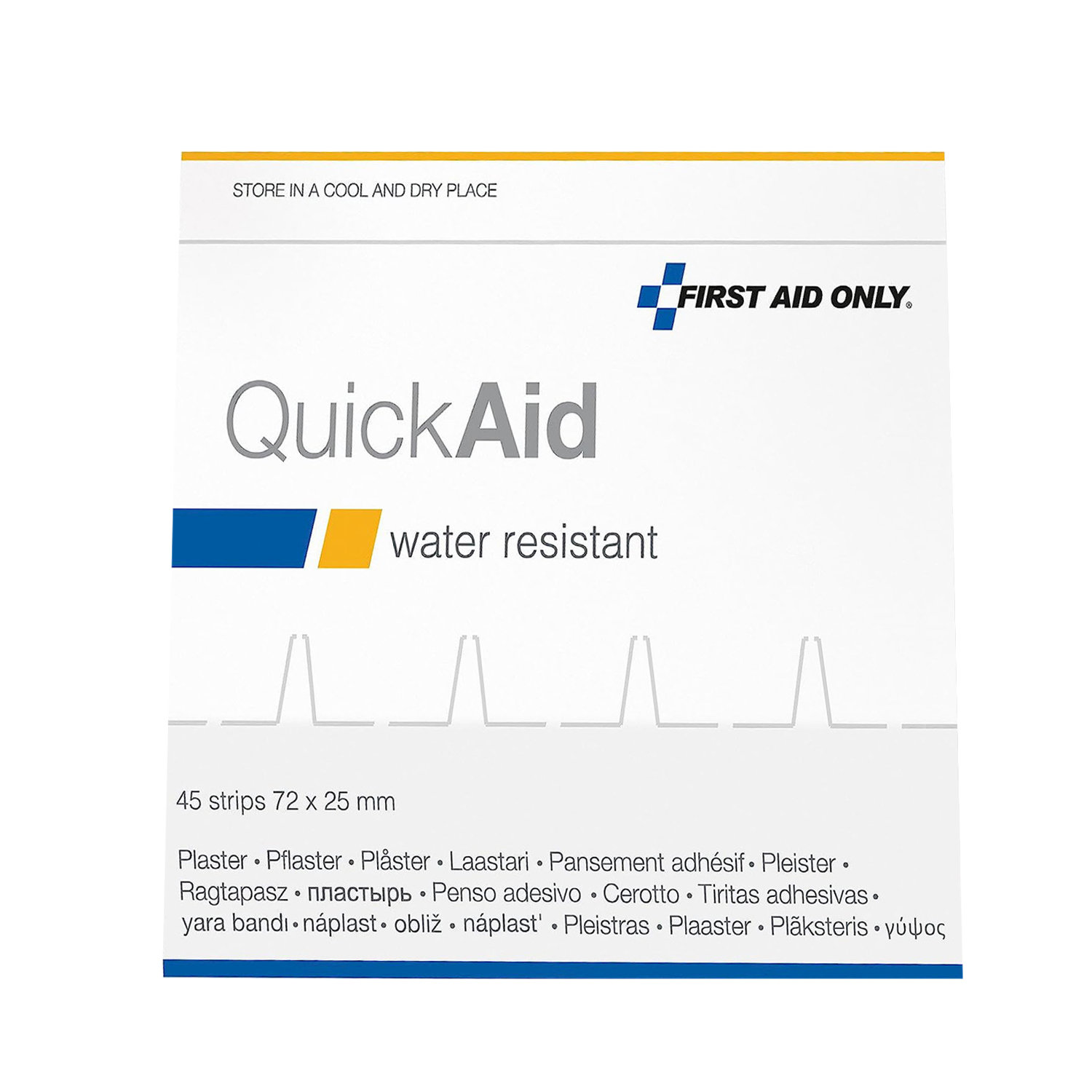 QuickAid Nachfüllpack wasserfeste Pflaster (45 Stück)