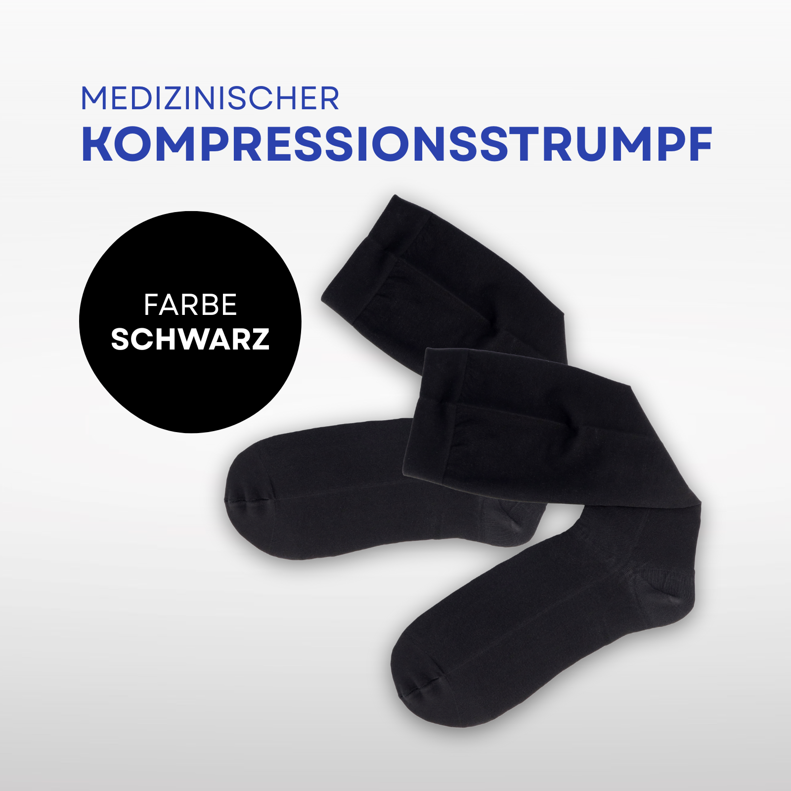 Medizinischer Kompressionsstrumpf Schwarz M