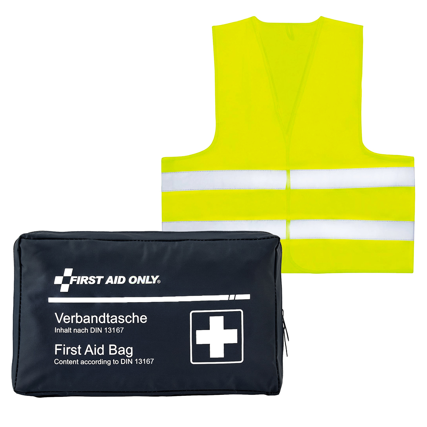 Set Verbandtasche DIN 13167 mit Warnweste