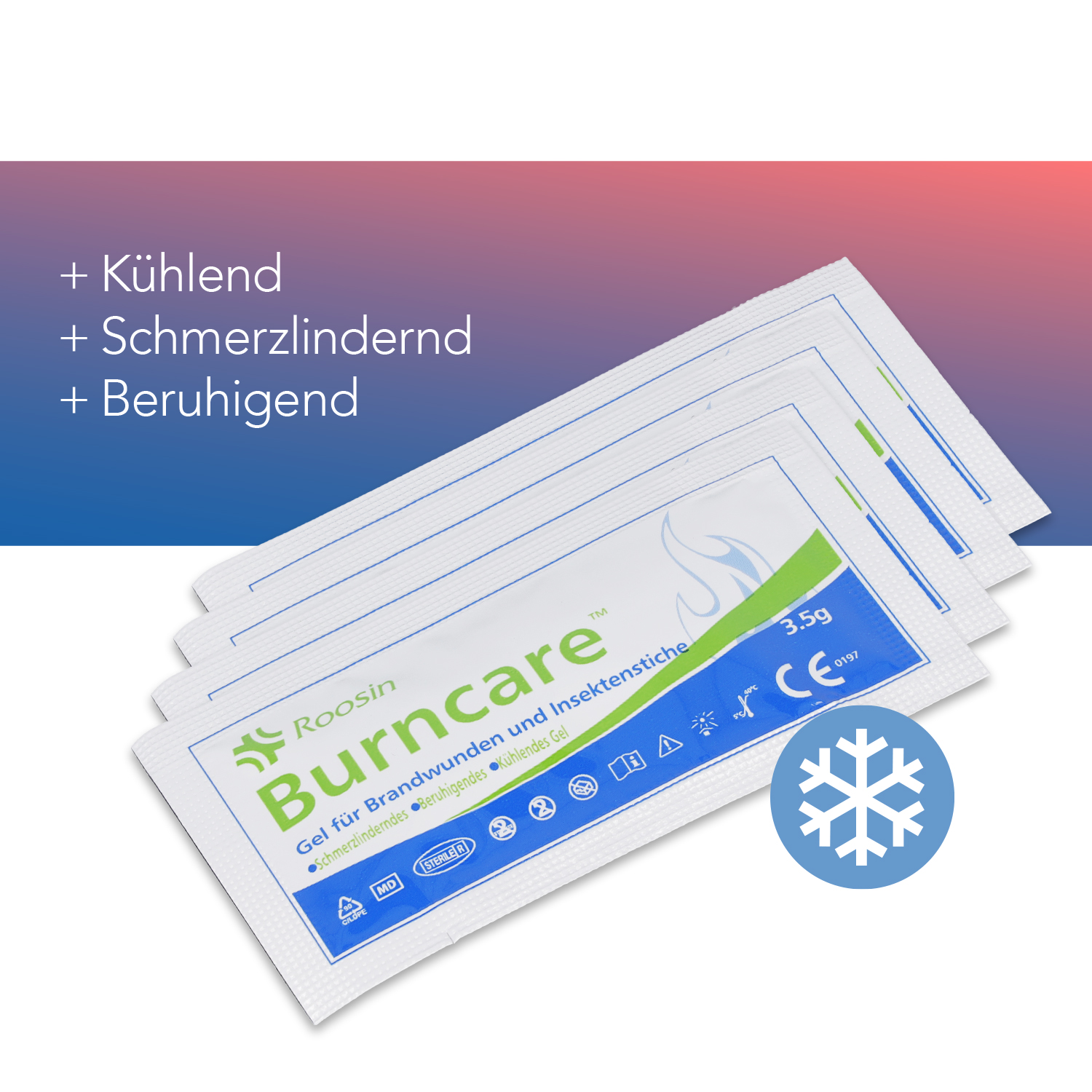Gel für Brandwunden und Insektenstiche 8 x 3,5g