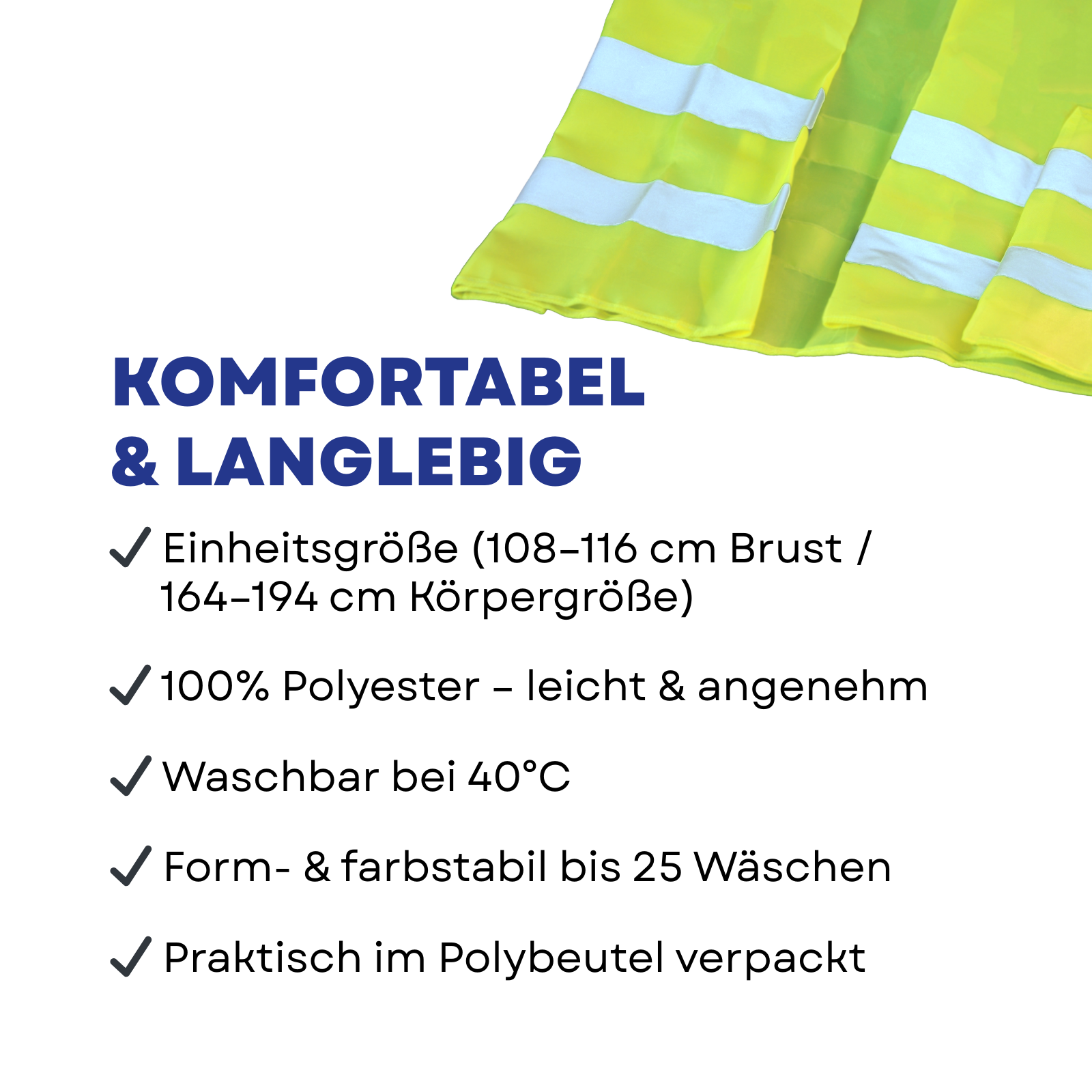 First Aid Only Sicherheitsweste EN ISO 20471:2013 Gelb (4er-Pack)