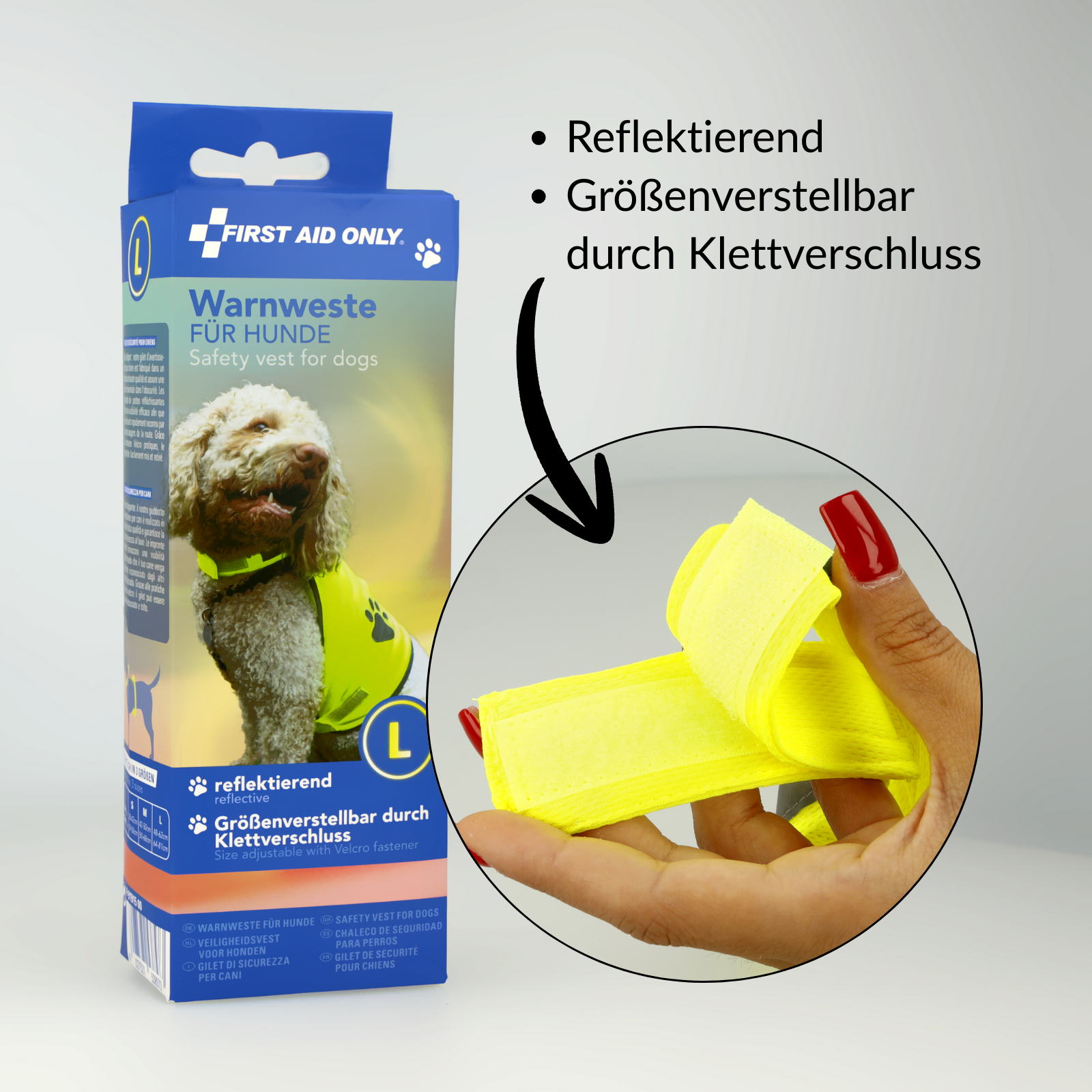 Hundewarnweste Gelb Größe L