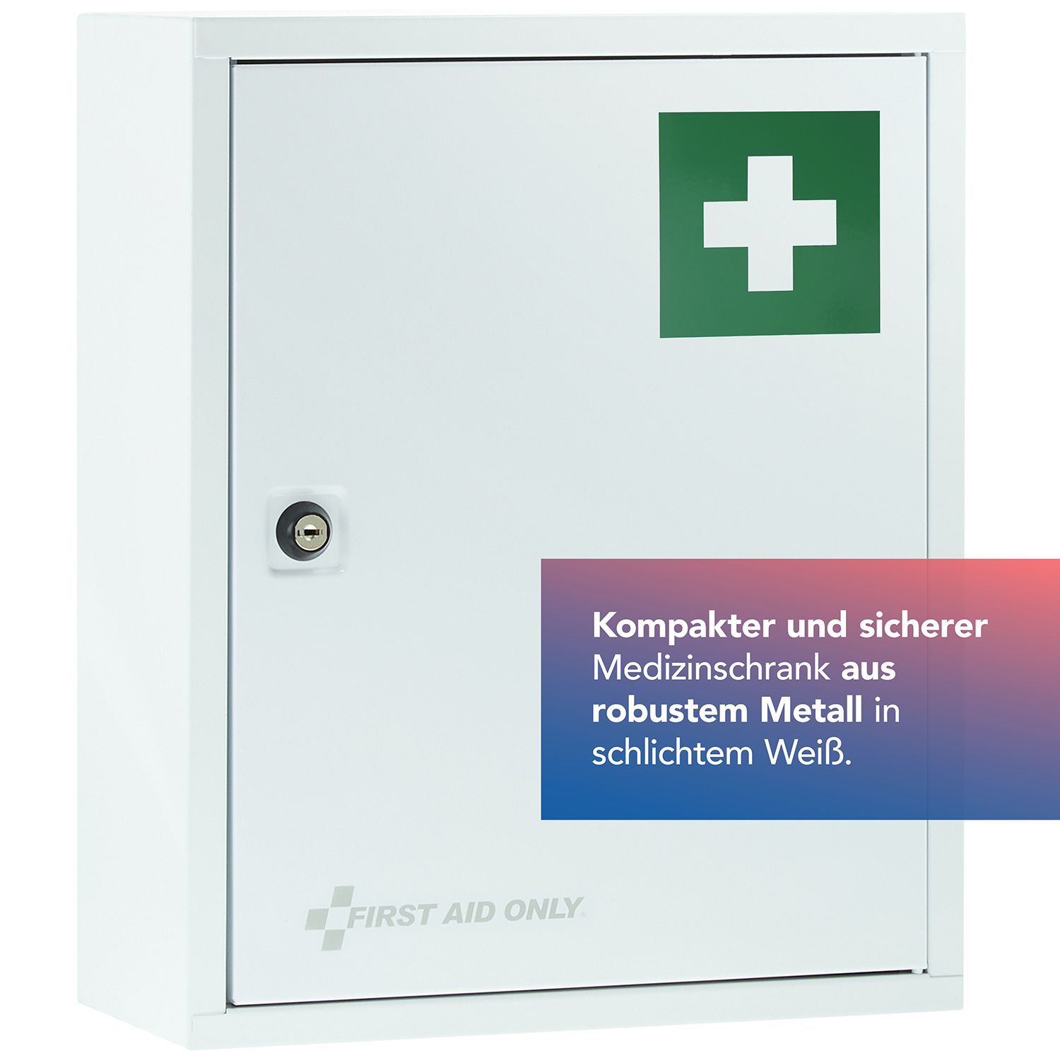 Verbandschrank DIN 13169 Weiß mit 2 Fächern