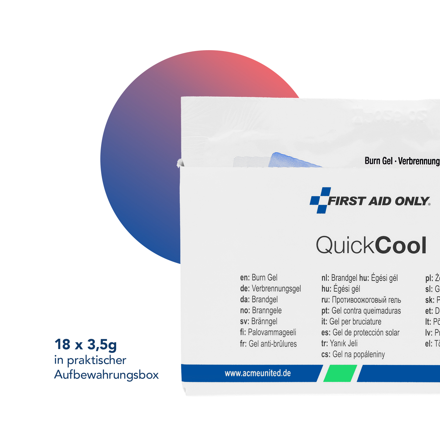 QuickCool Verbrennungsgel 18 x 3,5g
