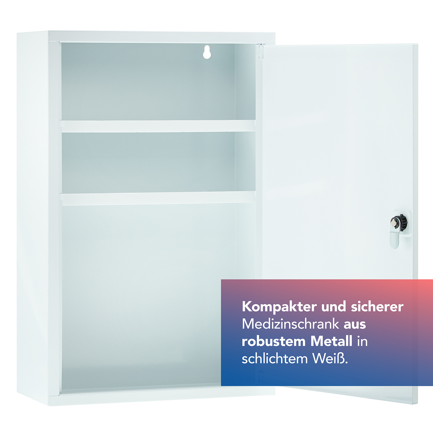 Medizinschrank Weiß mit 3 Fächern