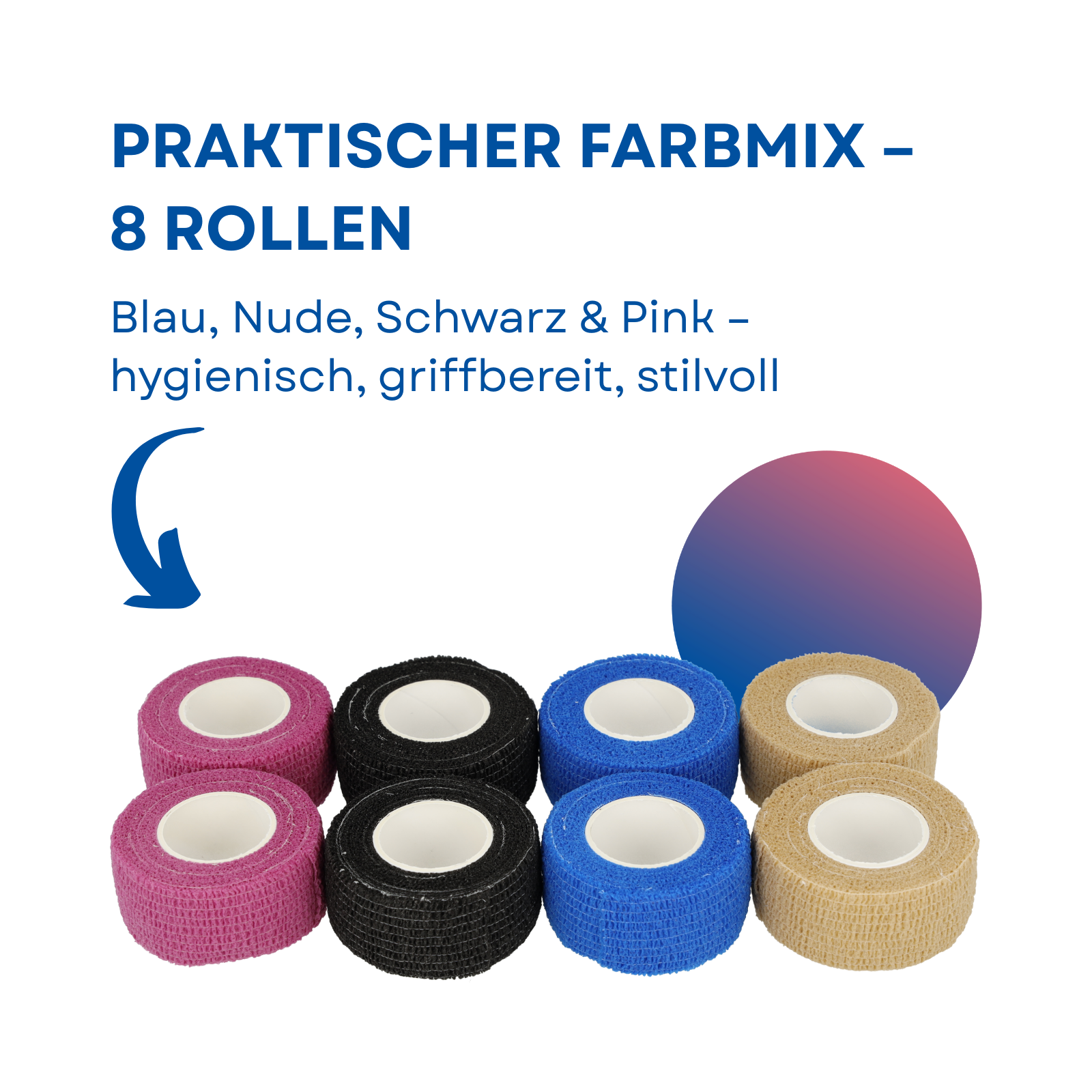 Selbsthaftender Fingerverband Rolle 8 Stück