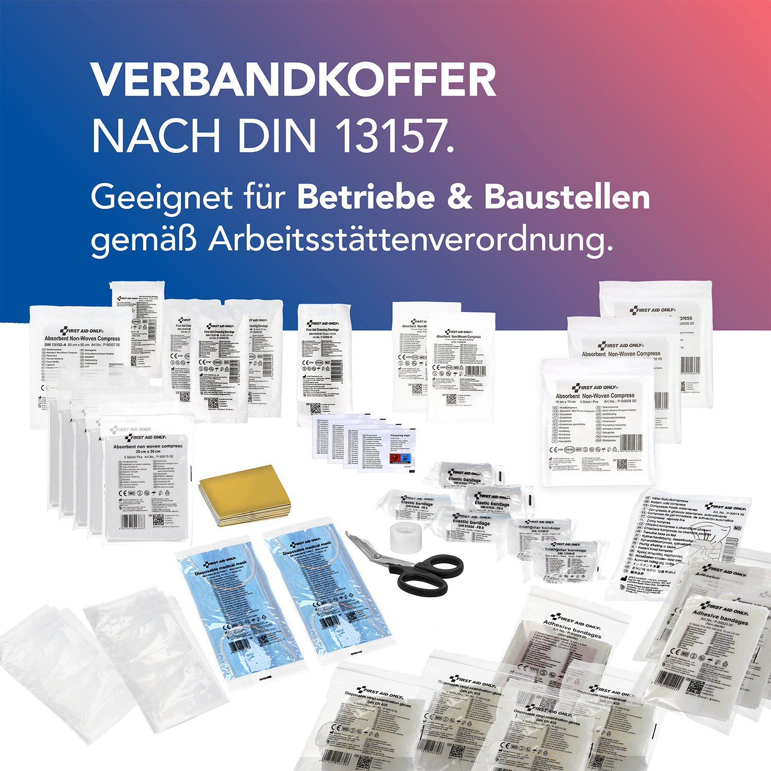 Nachfüllset DIN 13157 für Verbandkasten und -koffer