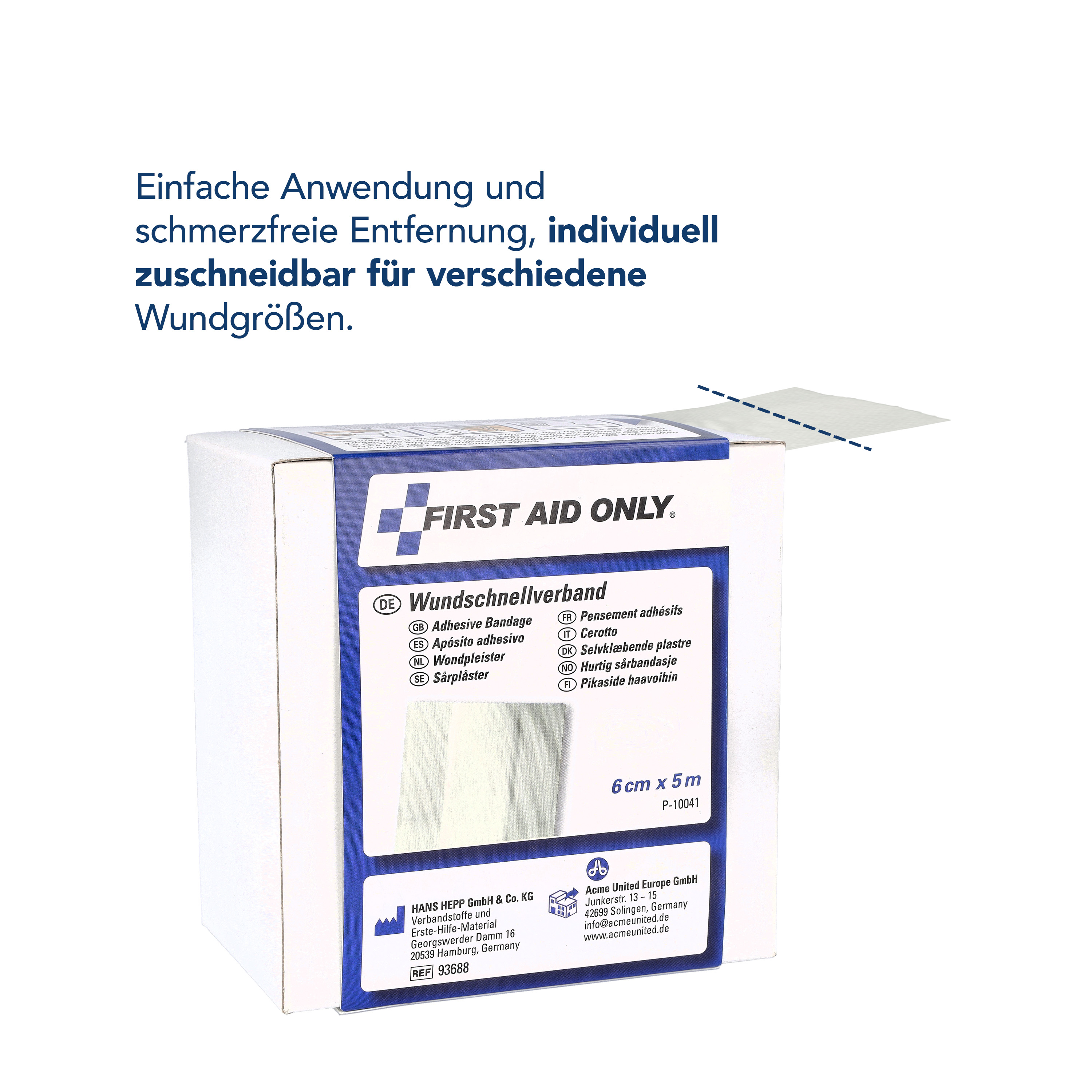 Pflaster Rolle 5 Meter x 6 cm