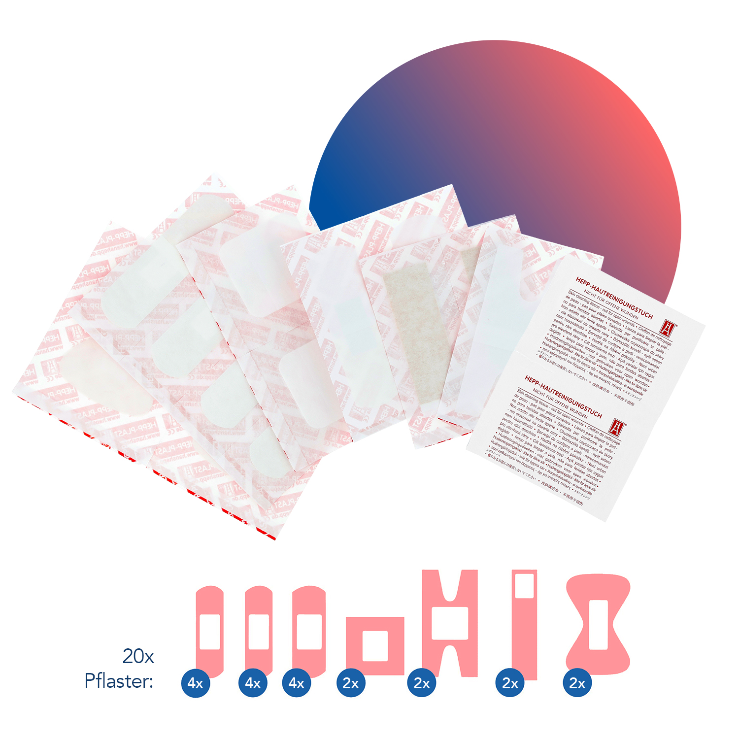 Pflasterset Outdoor/Freizeit/Reise (20 Stück)