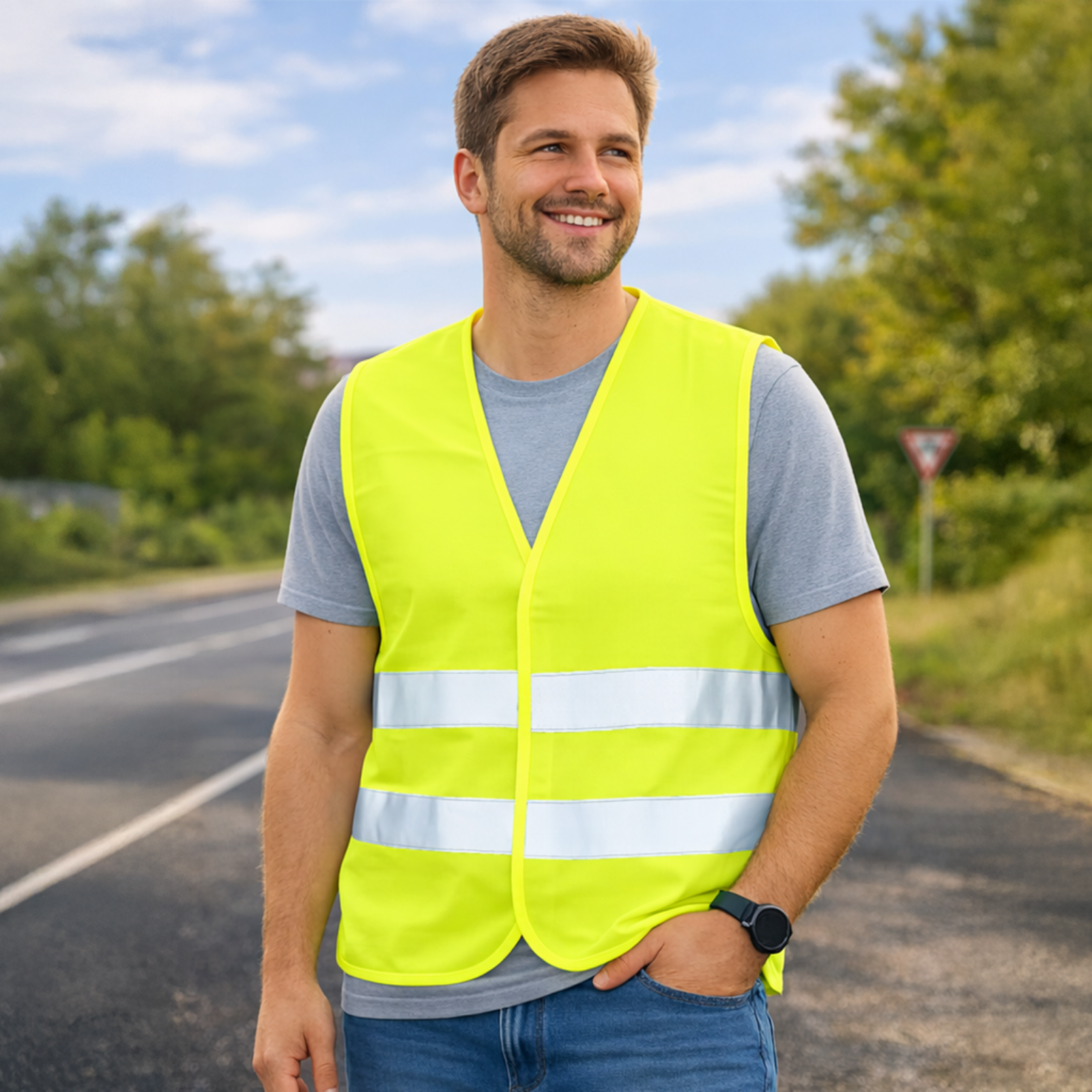 First Aid Only Sicherheitsweste EN ISO 20471:2013 Gelb (4er-Pack)