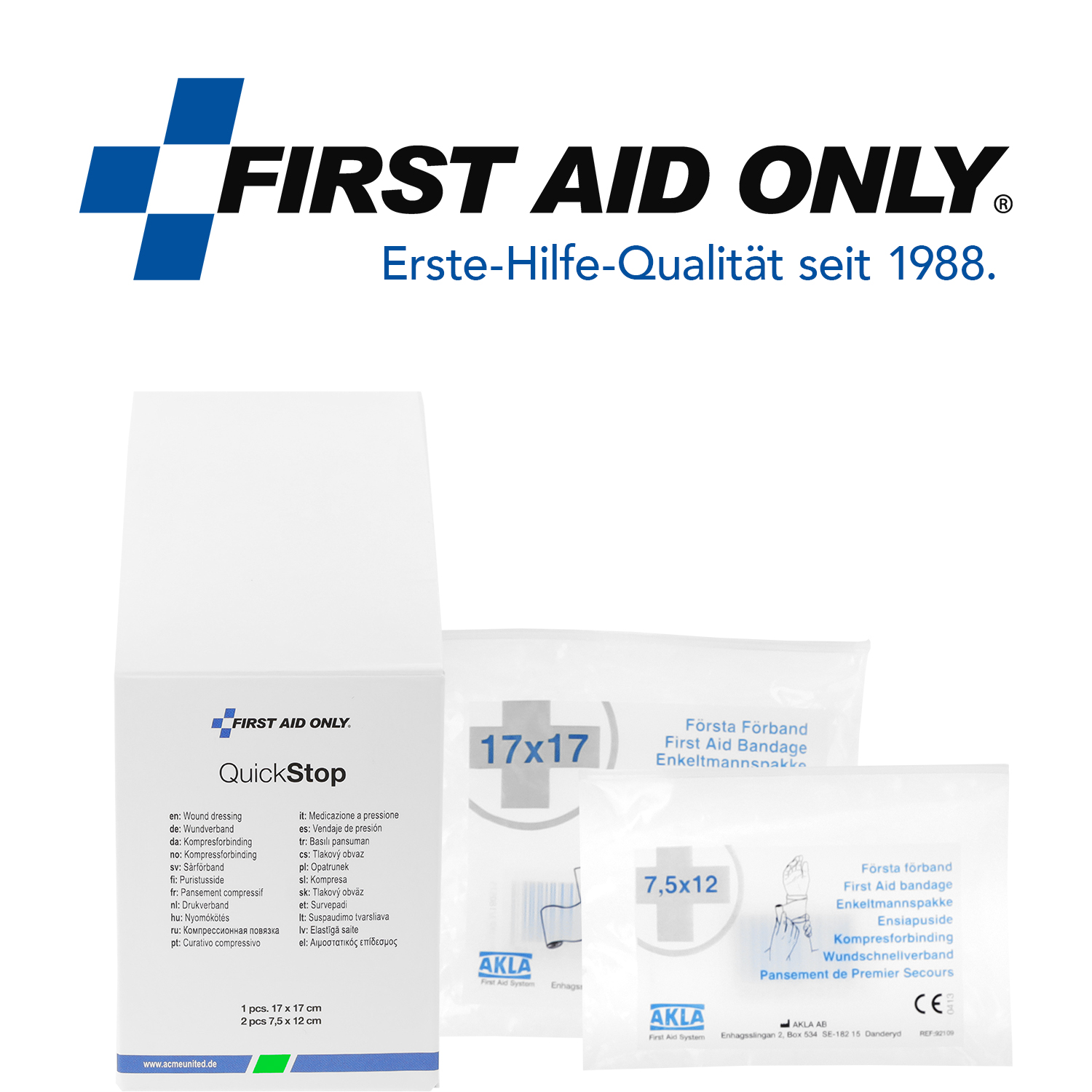 QuickStop Wundkompressen 3er-Set QuickStop Wundkompressen 3er-Set