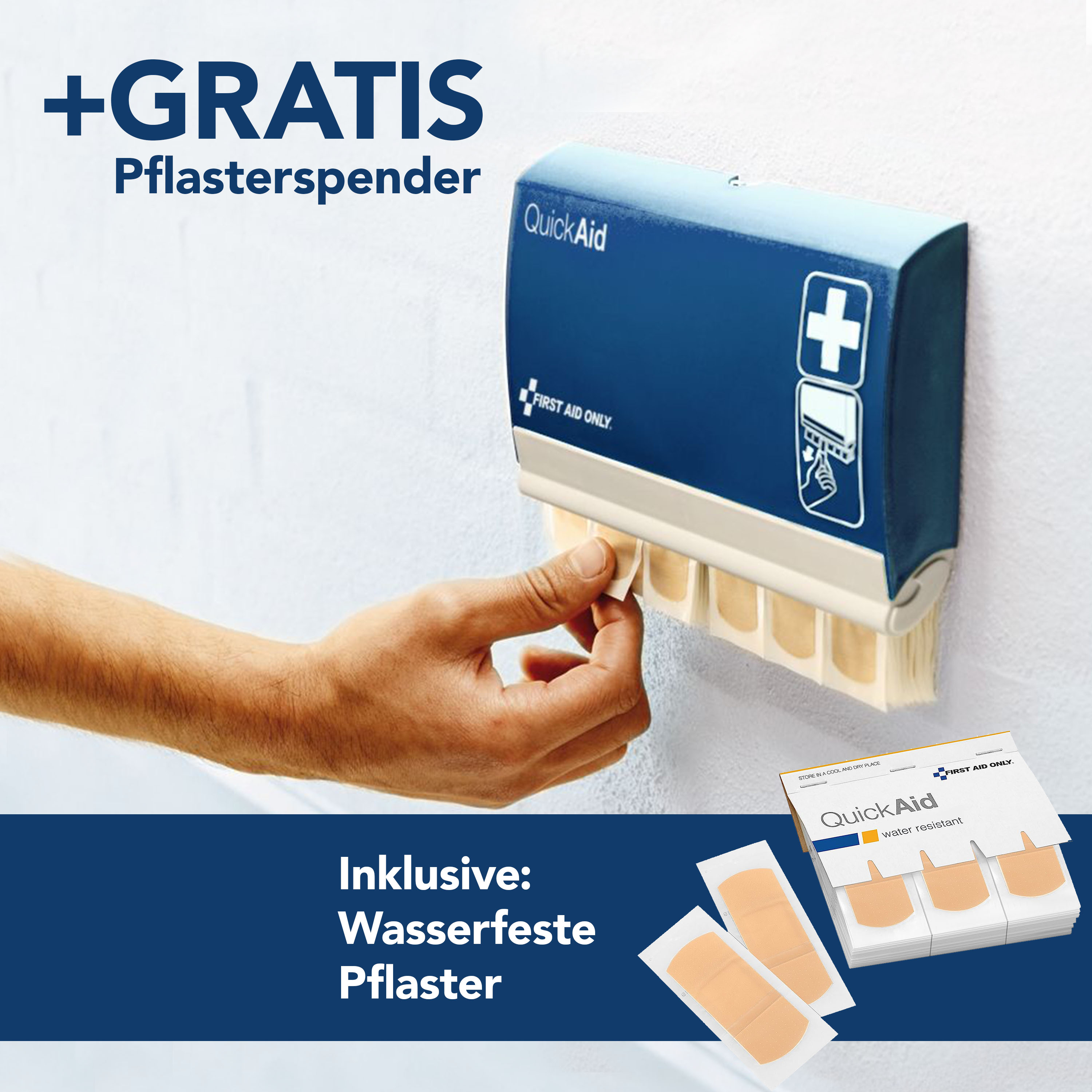 4er Pack Augenspülflasche 200 ml Phosphatpufferlösung (4,9%) + Pflasterspender