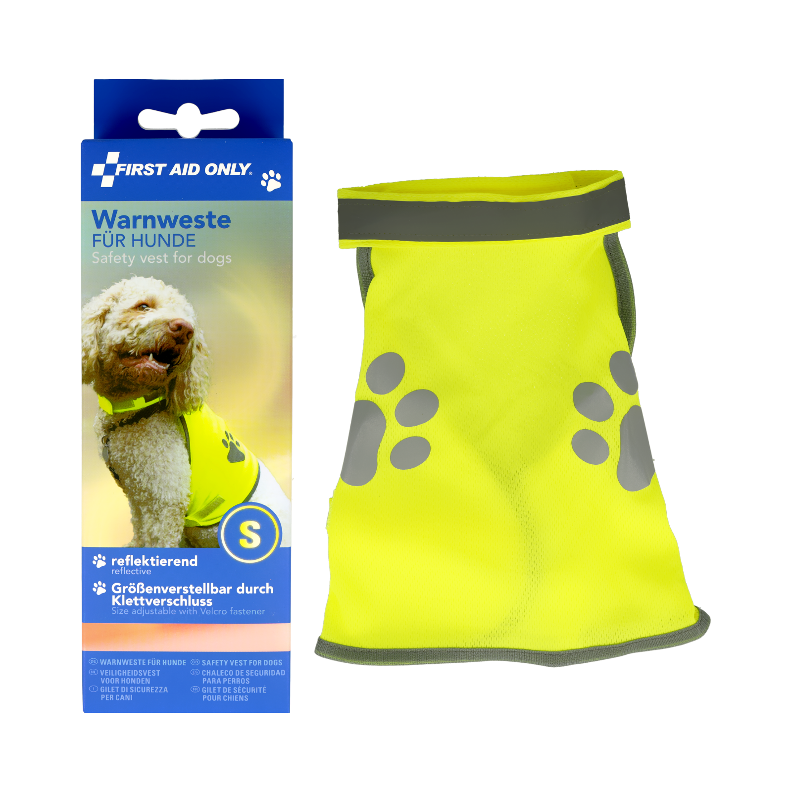 Hundewarnweste Gelb Größe S
