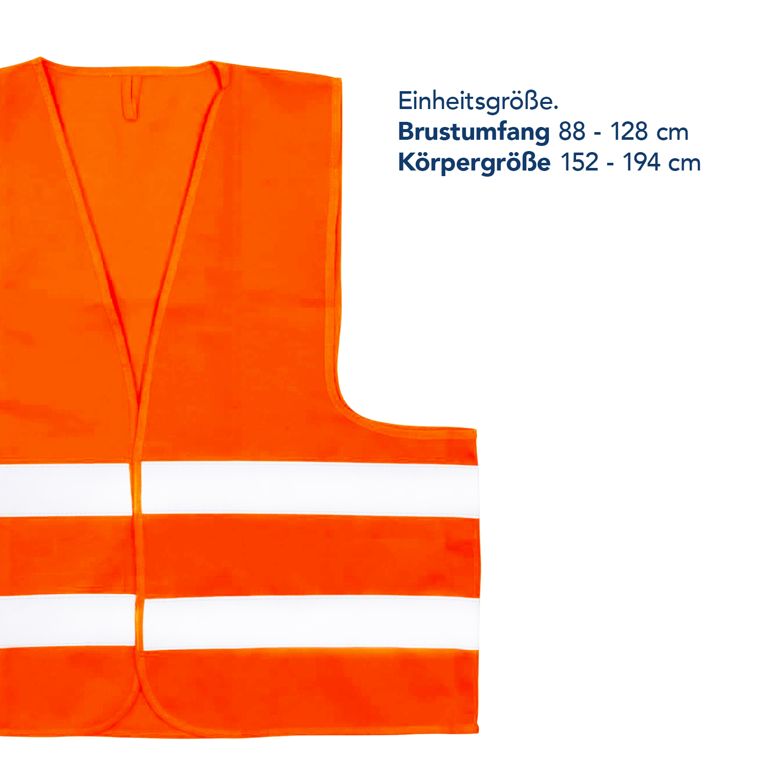 Warnweste für Erwachsene in Orange