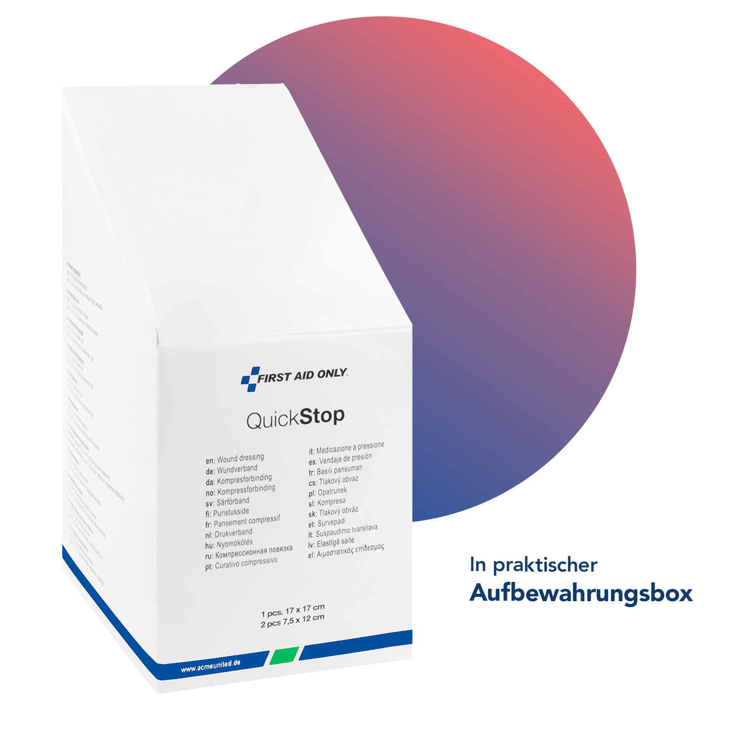 QuickStop Wundkompressen 3er-Set