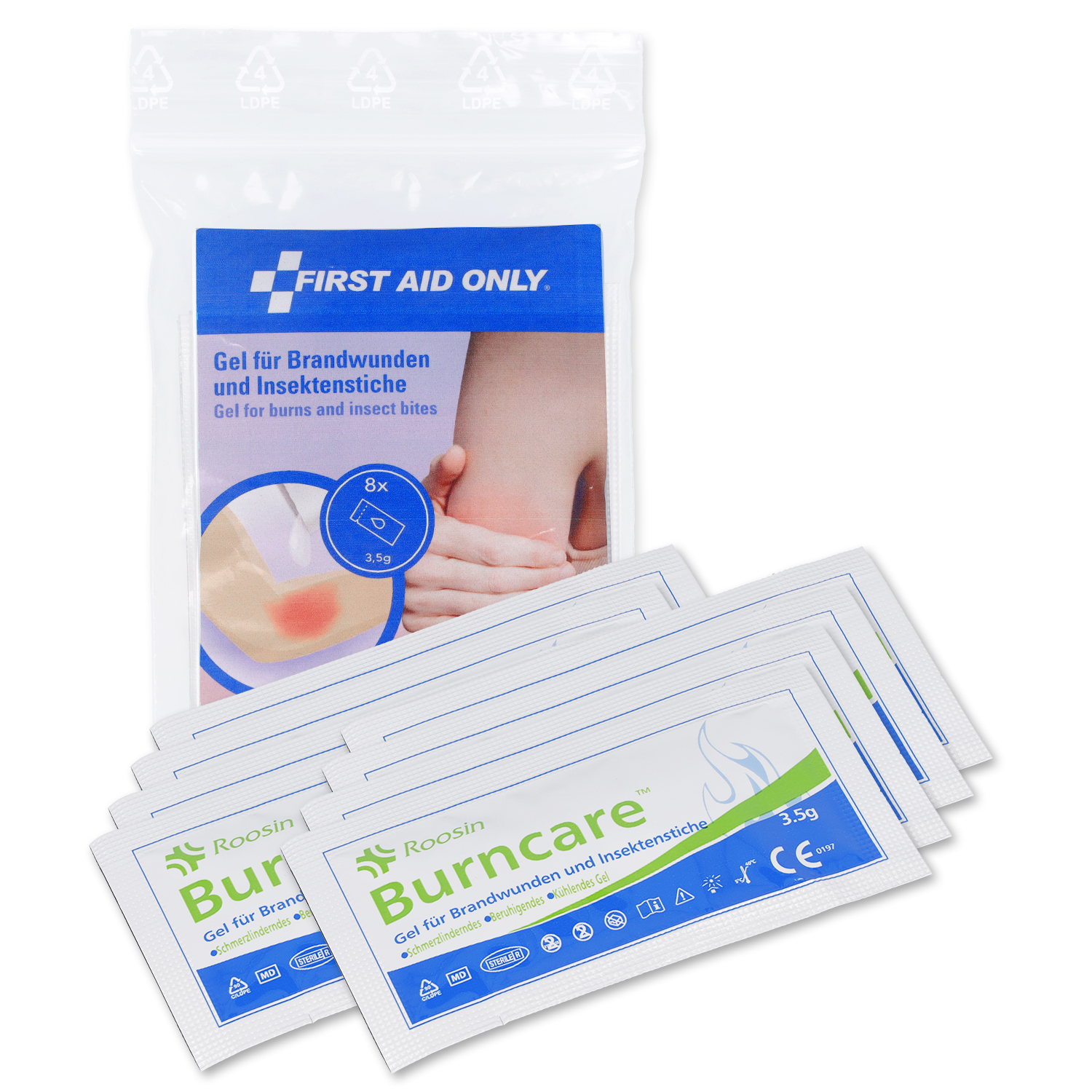 Gel für Brandwunden und Insektenstiche 8 x 3,5g