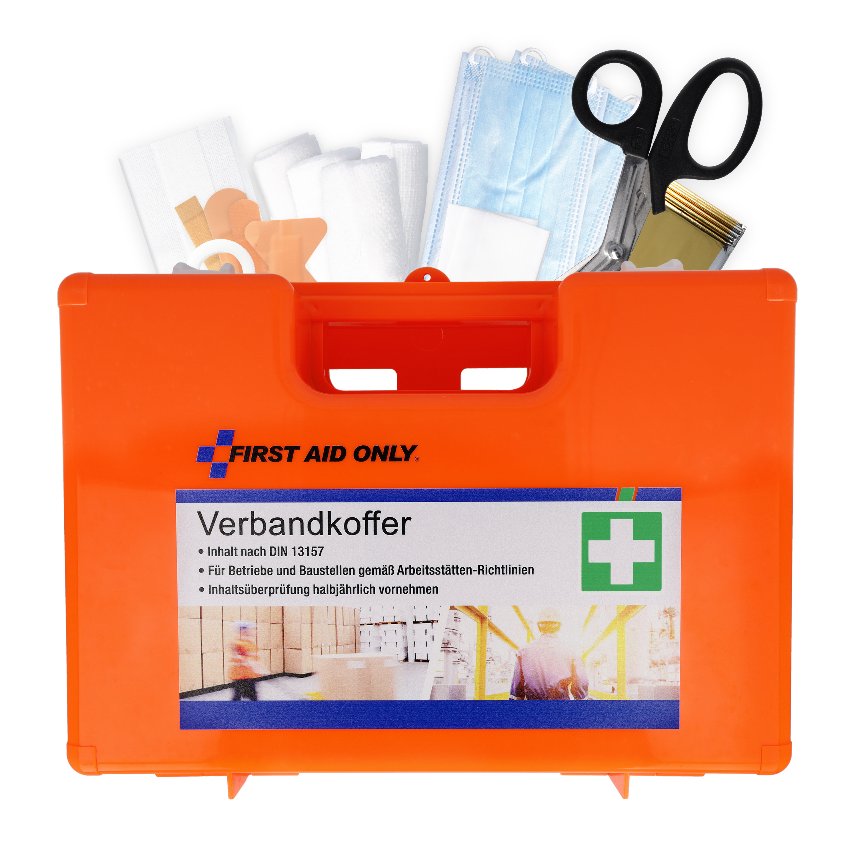 Verbandkoffer DIN 13157 mit Wandhalterung