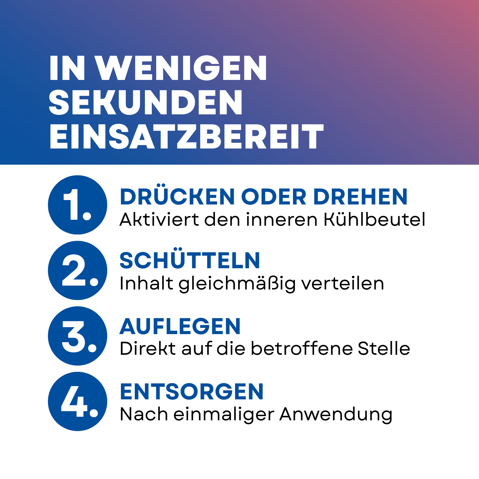 Einweg Kältekompressen 10 Stück