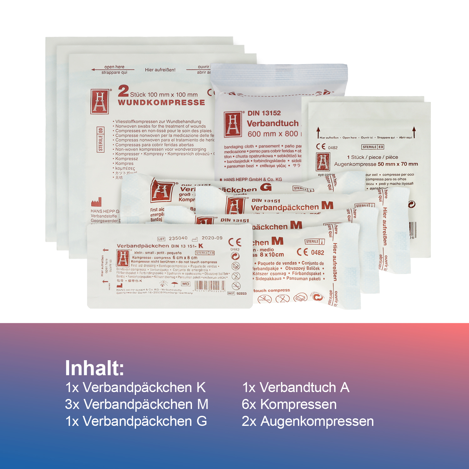 Austauschset Sterilteile für DIN 13157