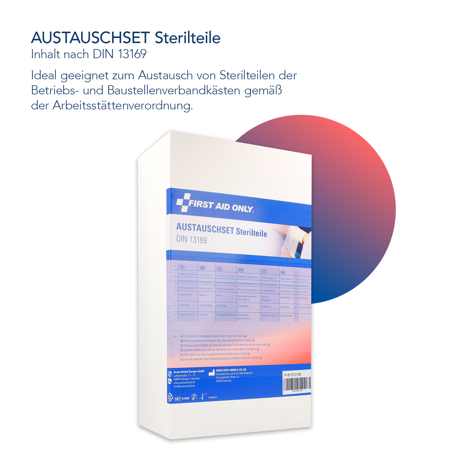Austauschset Sterilteile für DIN 13169