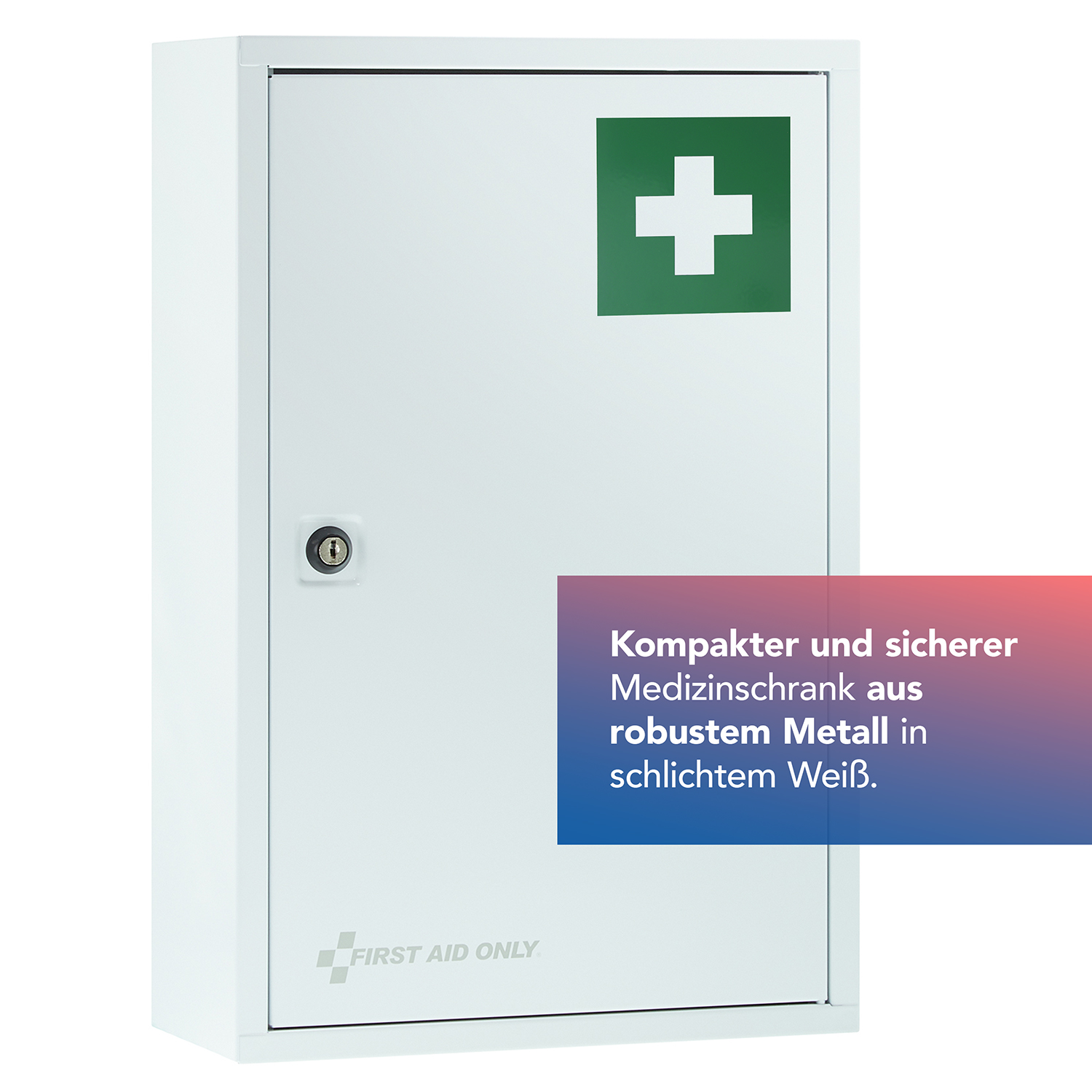 Verbandschrank DIN 13169 Weiß mit 3 Fächern