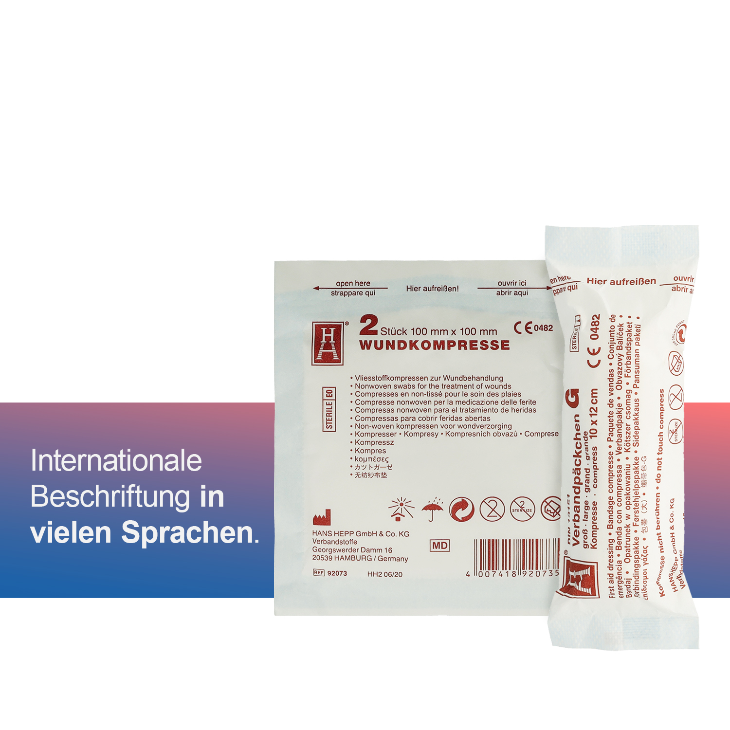 First Aid Only Nachfüllset für Kfz-Verbandkasten DIN 13164 Austauschset Sterilteile für DIN 13169