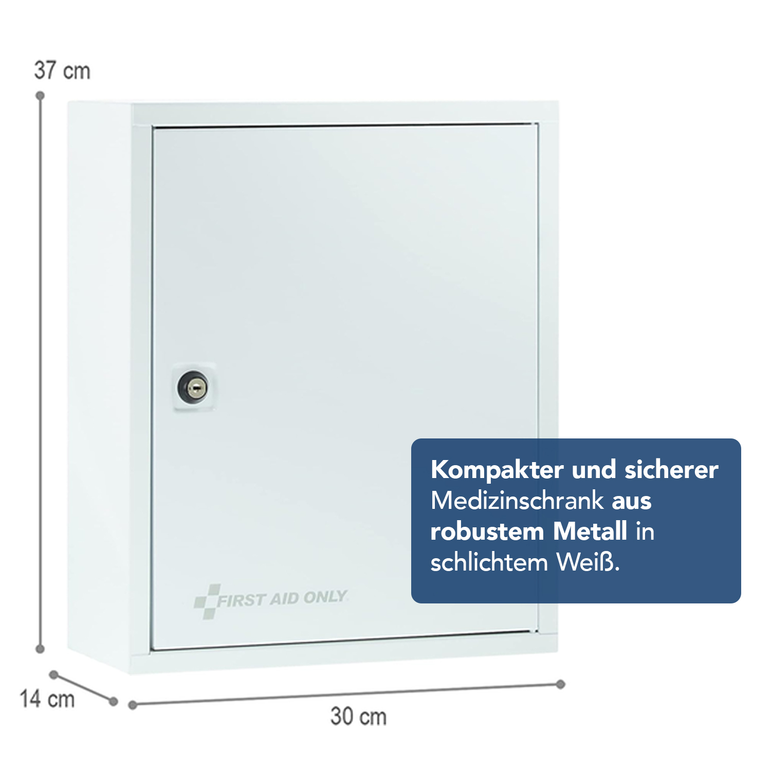 Verbandschrank DIN 13157 Weiß mit 2 Fächern