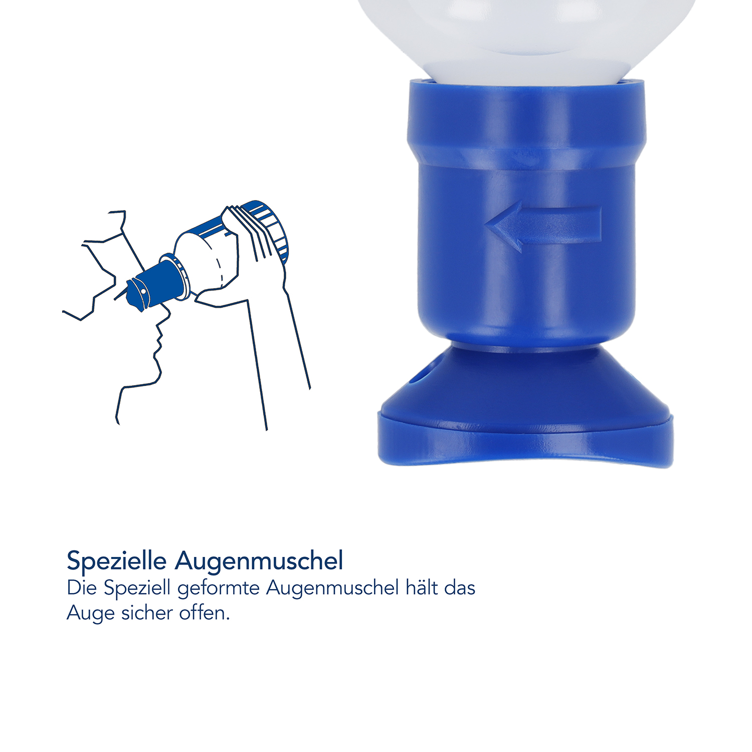 Augenspülstation in Wandbox inkl. Augenspüllösungen