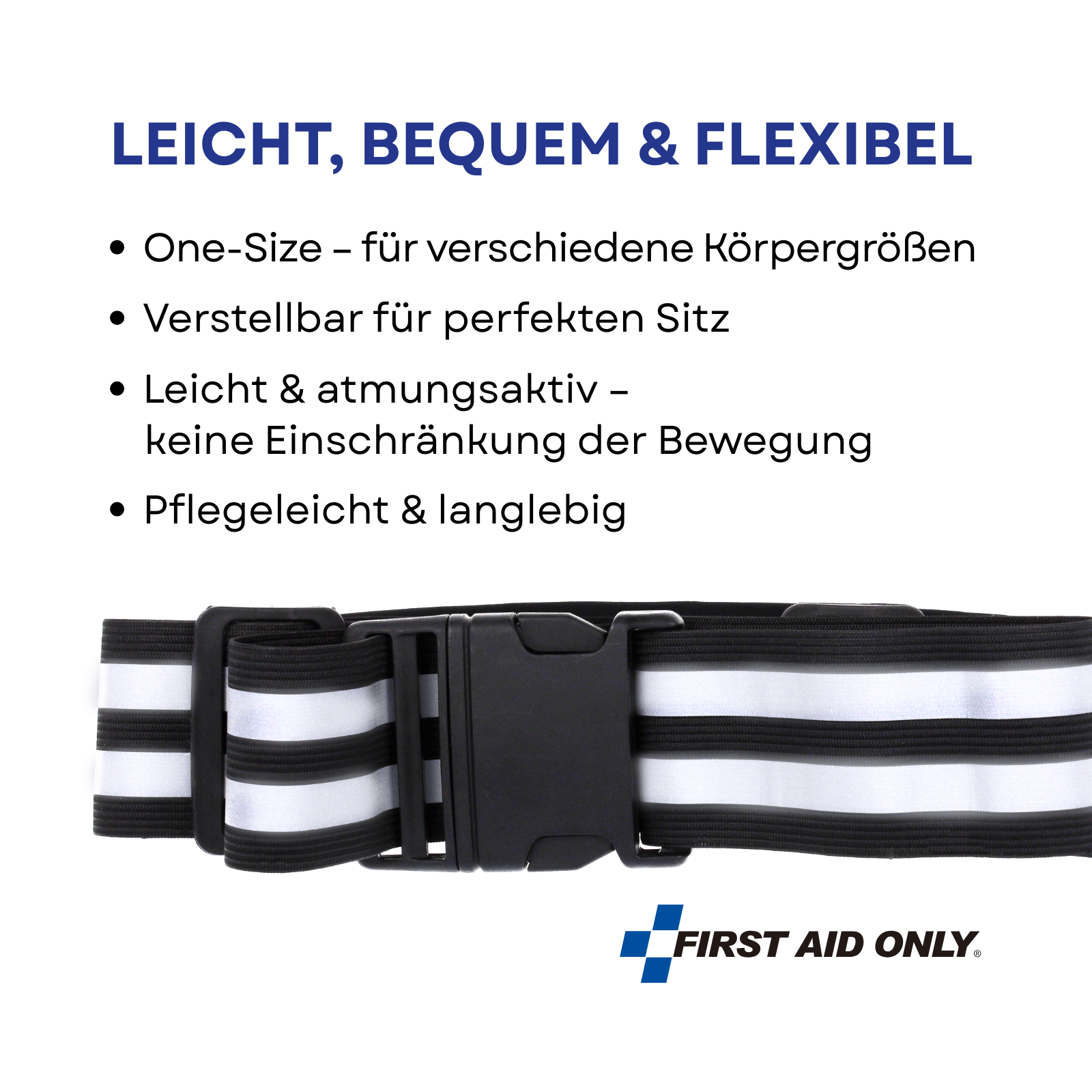 Reflektorgurt Schwarz