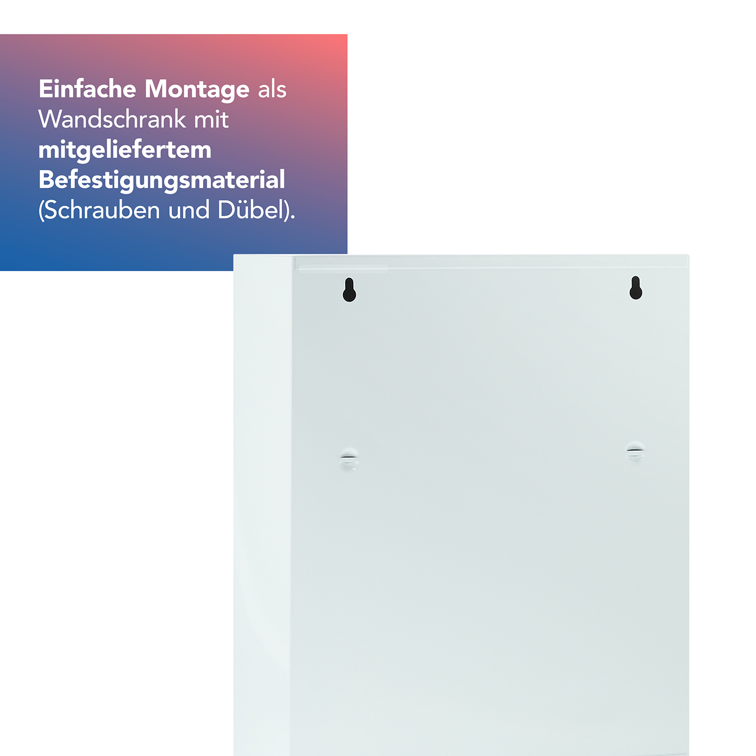 Medizinschrank Weiß mit 2 Fächern