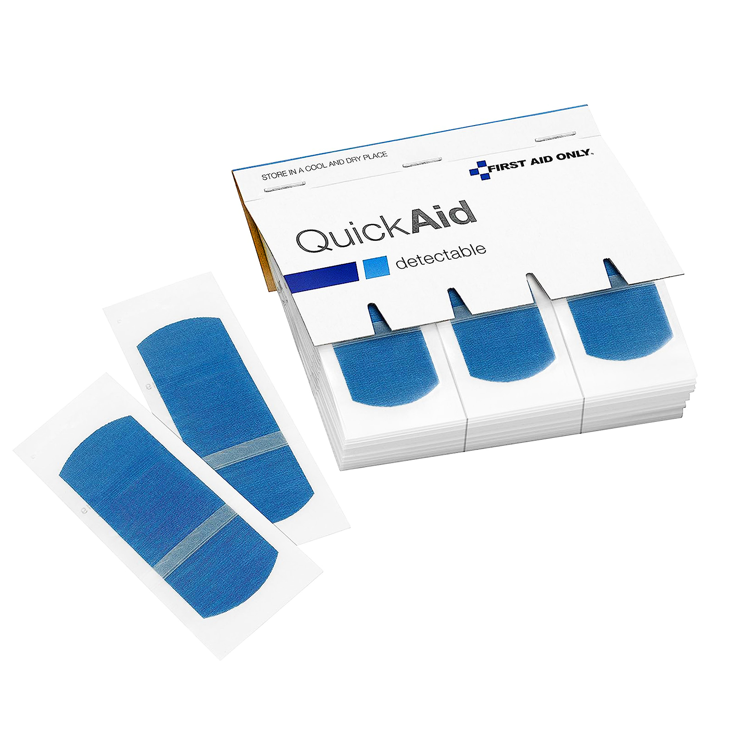 QuickAid Nachfüllpack detektierbare Pflaster (45 Stück)