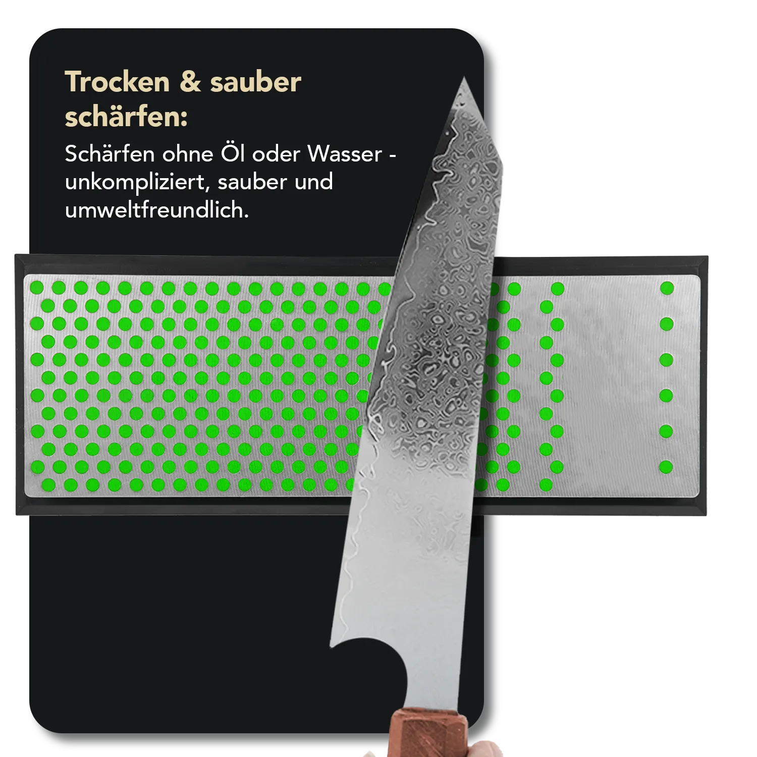 Machinist Diamond Whetstone™ Diamant Schleifstein in Kunststoffbox 6" Extrafein, WM6EP