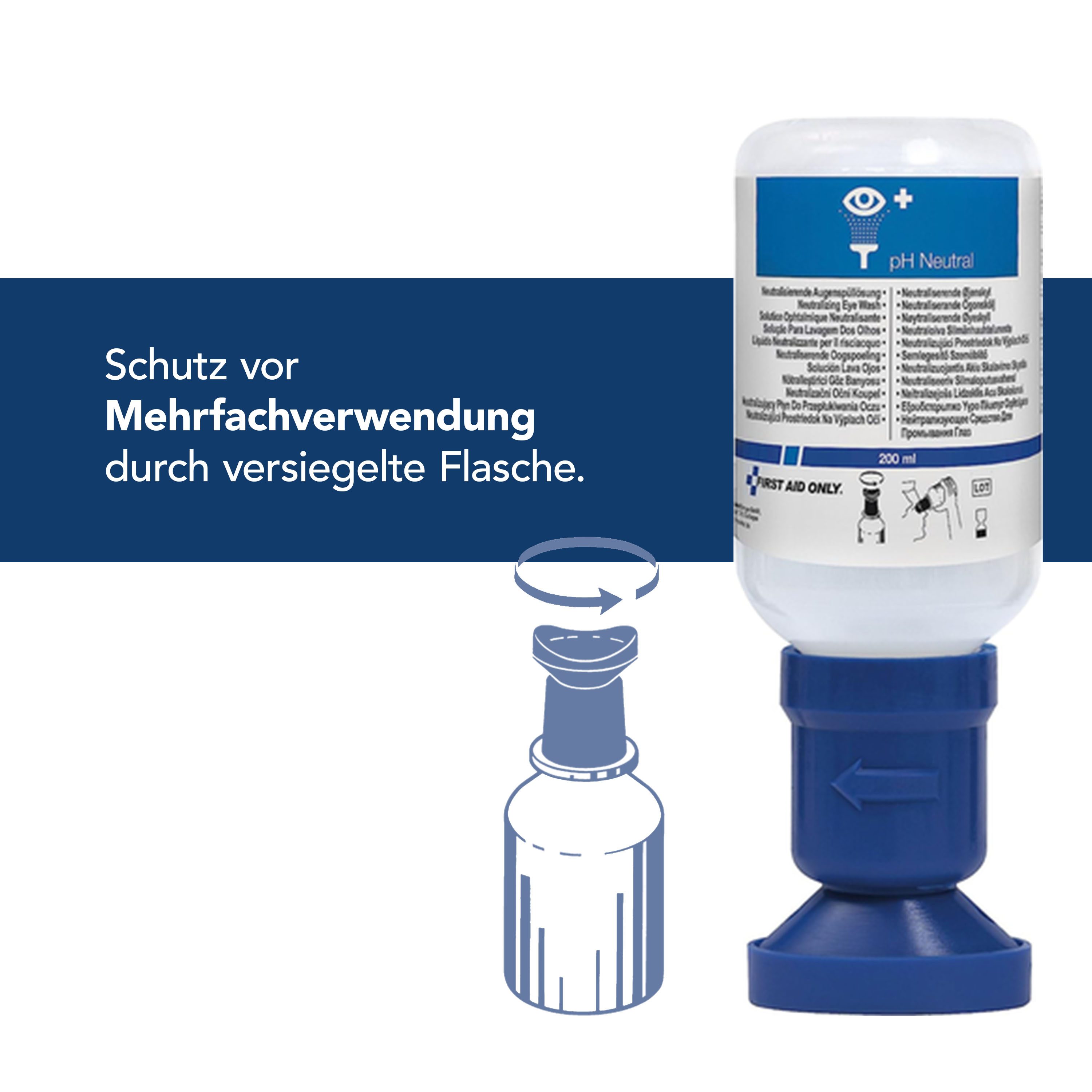 Augenspülflasche 200 ml Phosphatpufferlösung (4,9%)