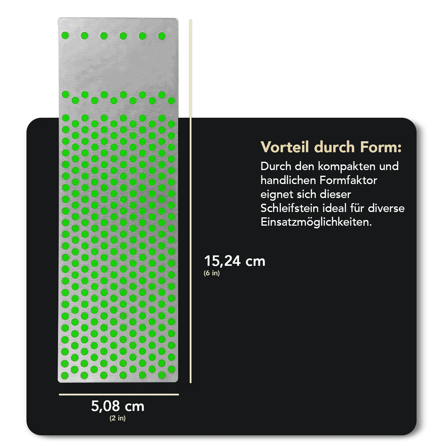 Machinist Diamond Whetstone™ Diamant Schleifstein in Kunststoffbox 6" Extrafein, WM6EP