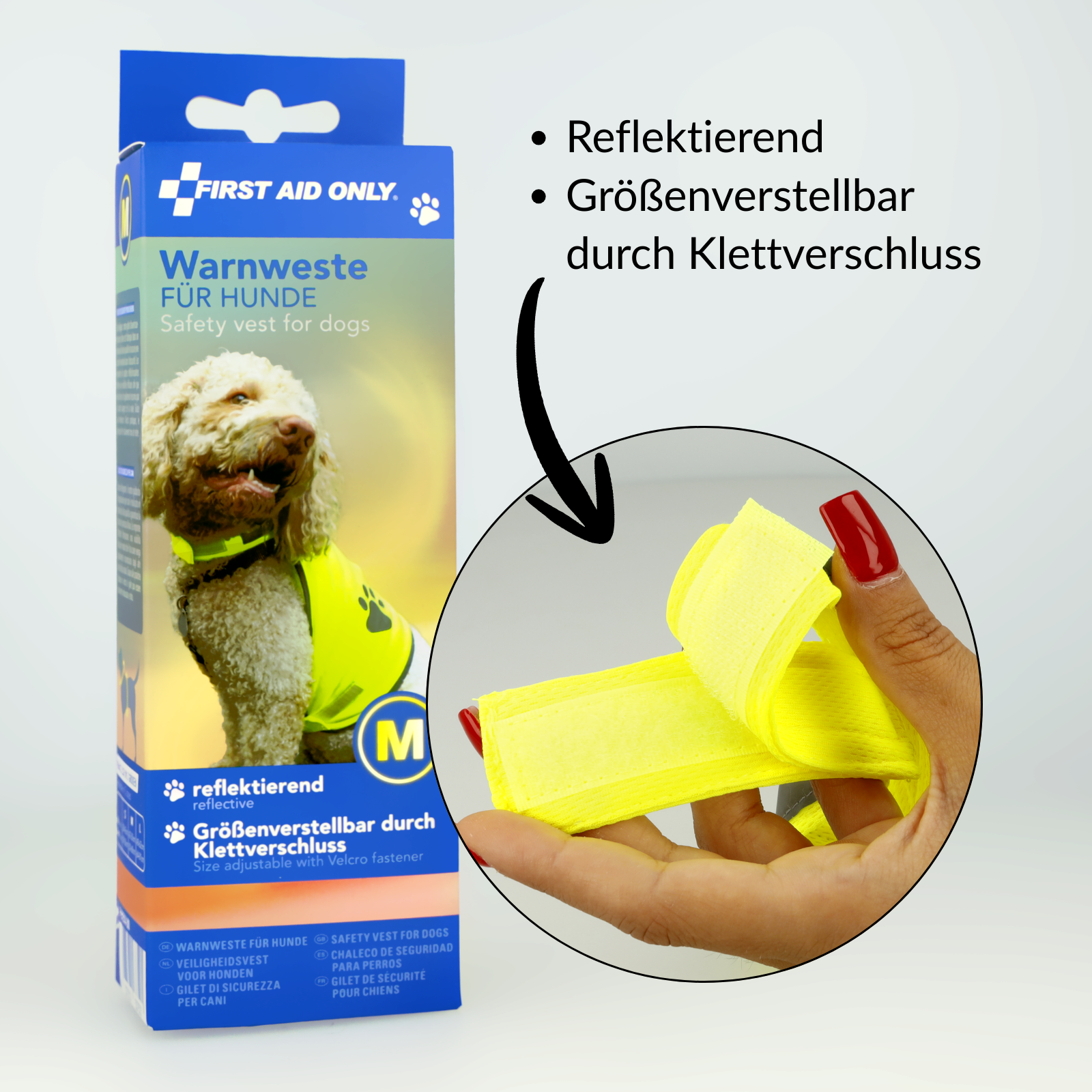Hundewarnweste Gelb Größe M