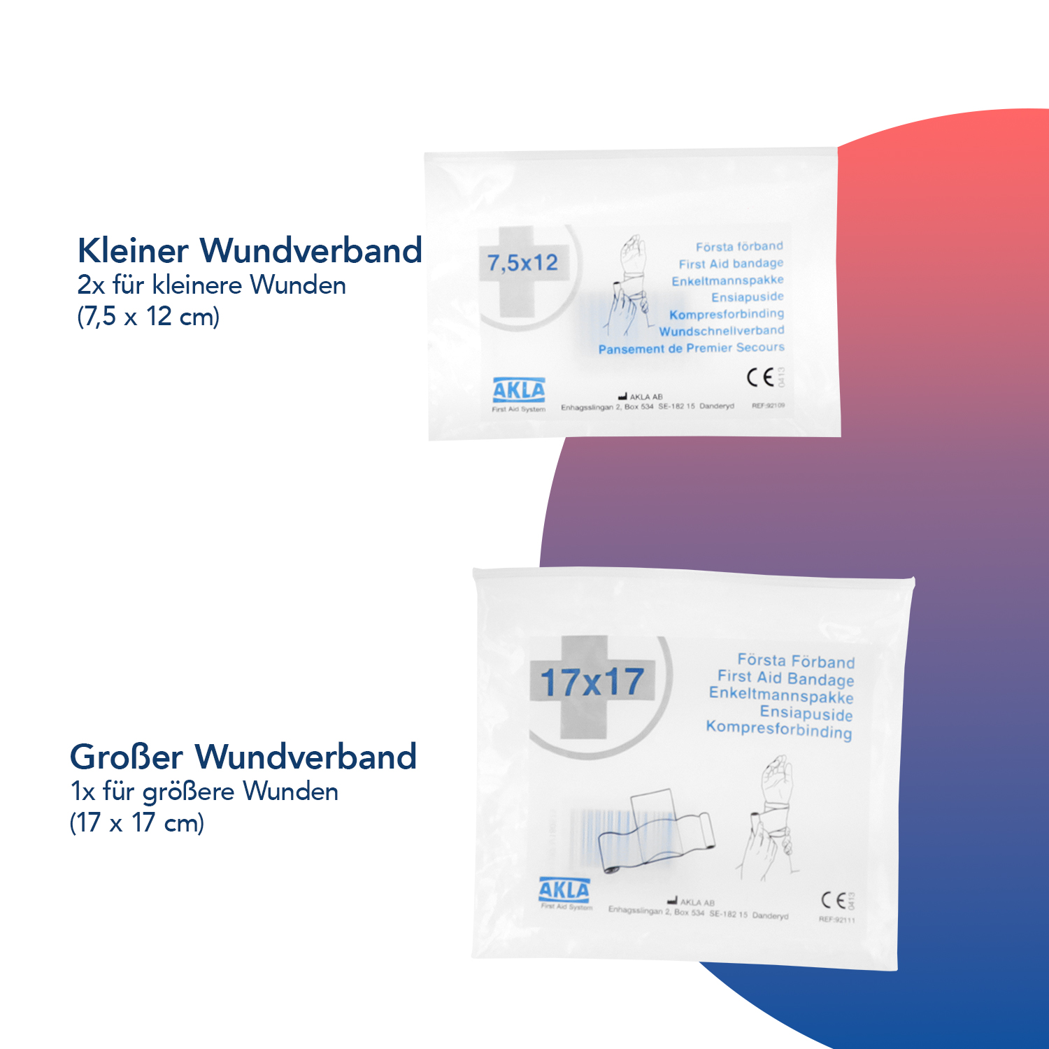 QuickStop Wundkompressen 3er-Set