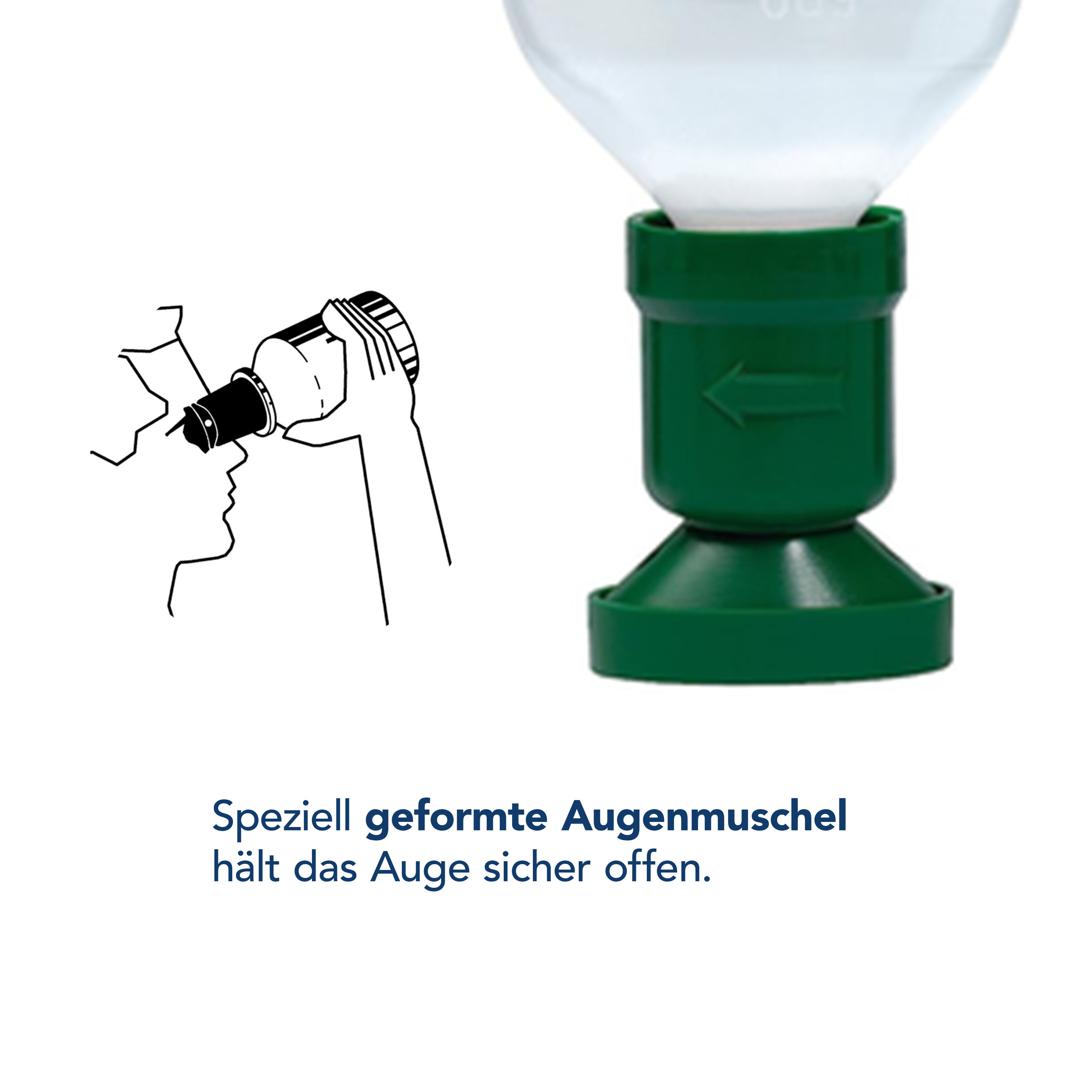 12 x 500ml bottle with eye cup and dust lid