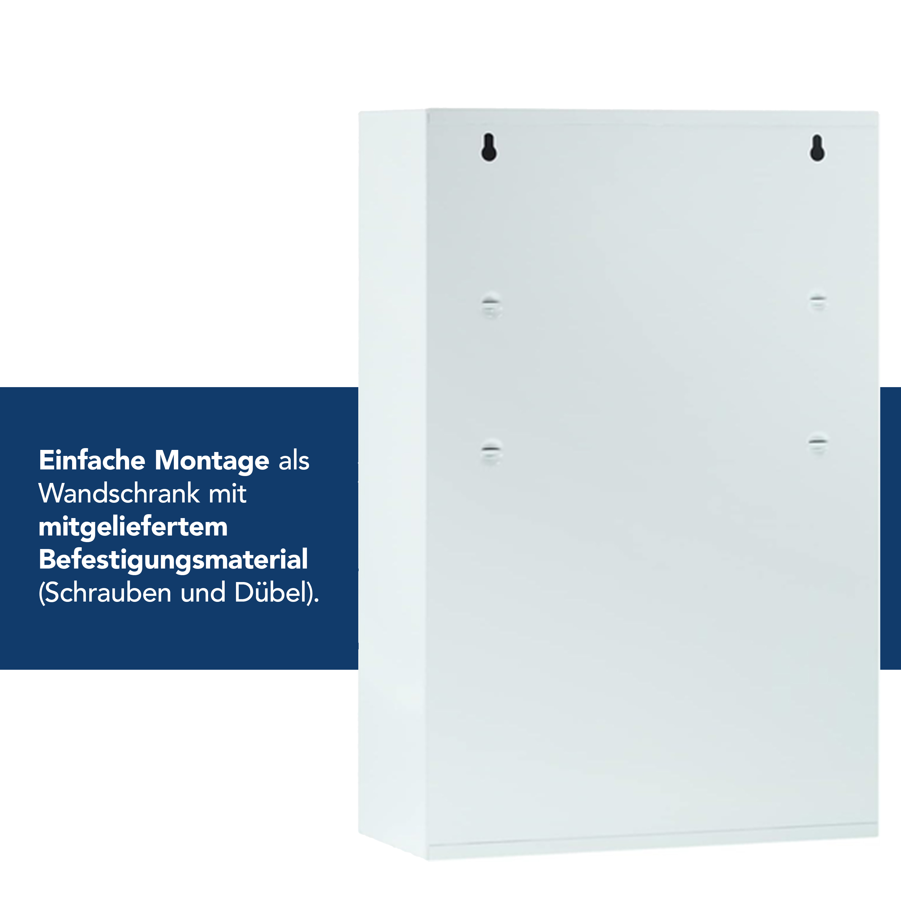 Verbandschrank DIN 13169 Weiß mit 3 Fächern
