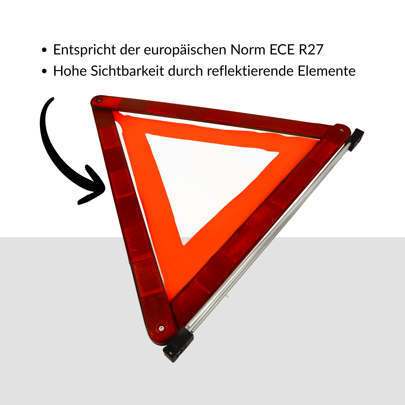 Verbandtasche DIN 13164 für Kfz + Warndreieck nach ECE R2 + Sicherheitsweste EN ISO 20471:2013 Orange + 5-in-1 Parkscheibe