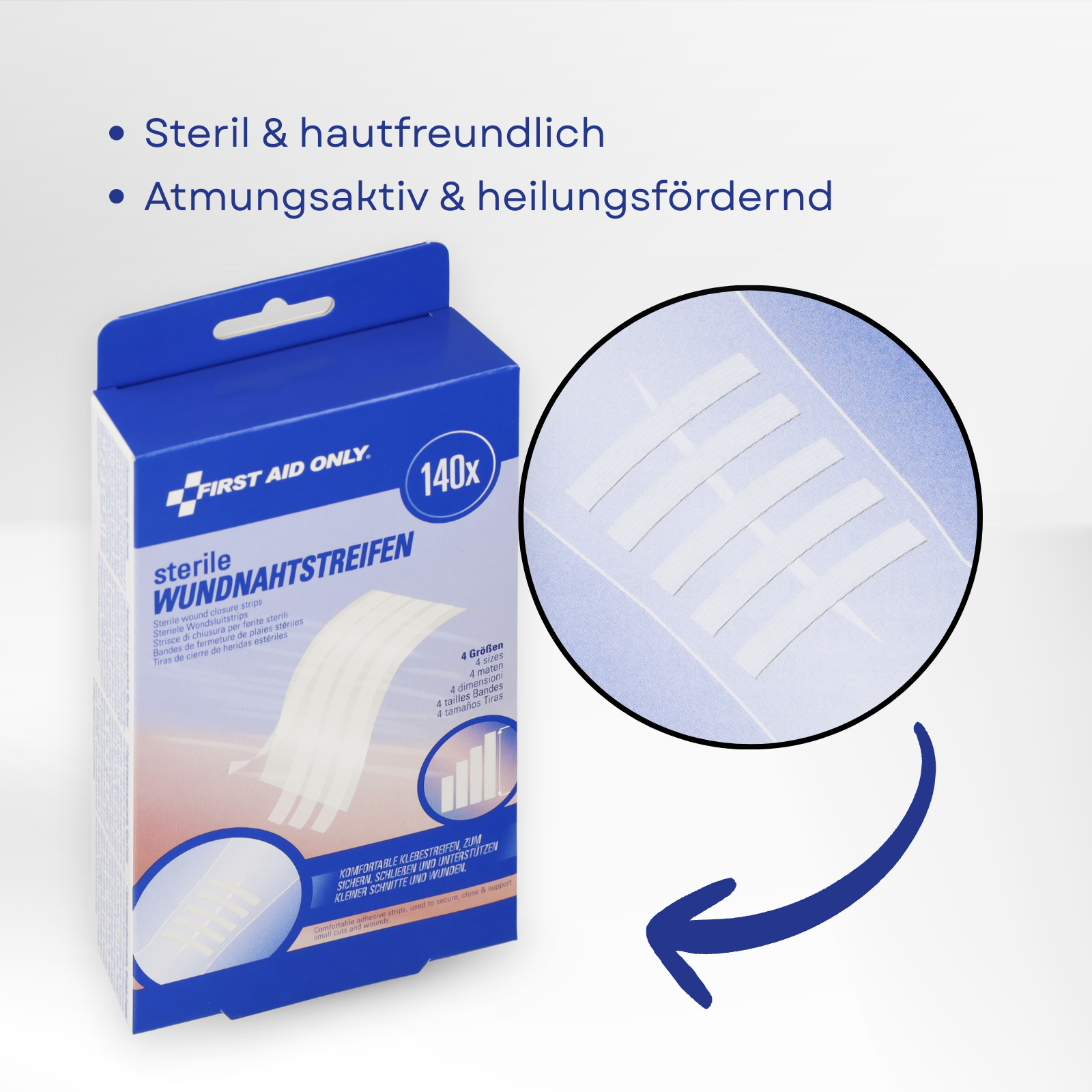 Sterile Wundnahtstreifen 140 Stück