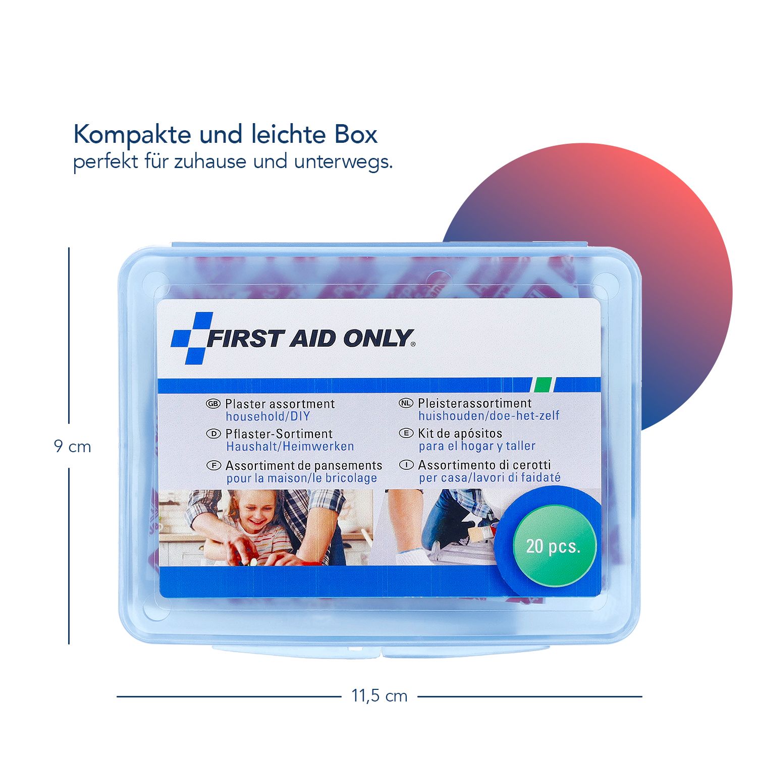 20-piece plaster box – practical plaster set for at home and on the go ...